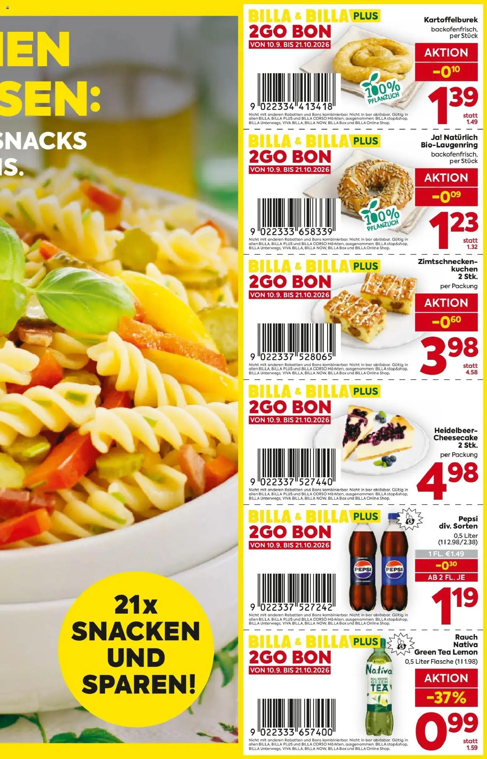 Billa - BILLA: 2GO BONS ab 10.09.2026 - Angebote, Prospekt | Seite: 3