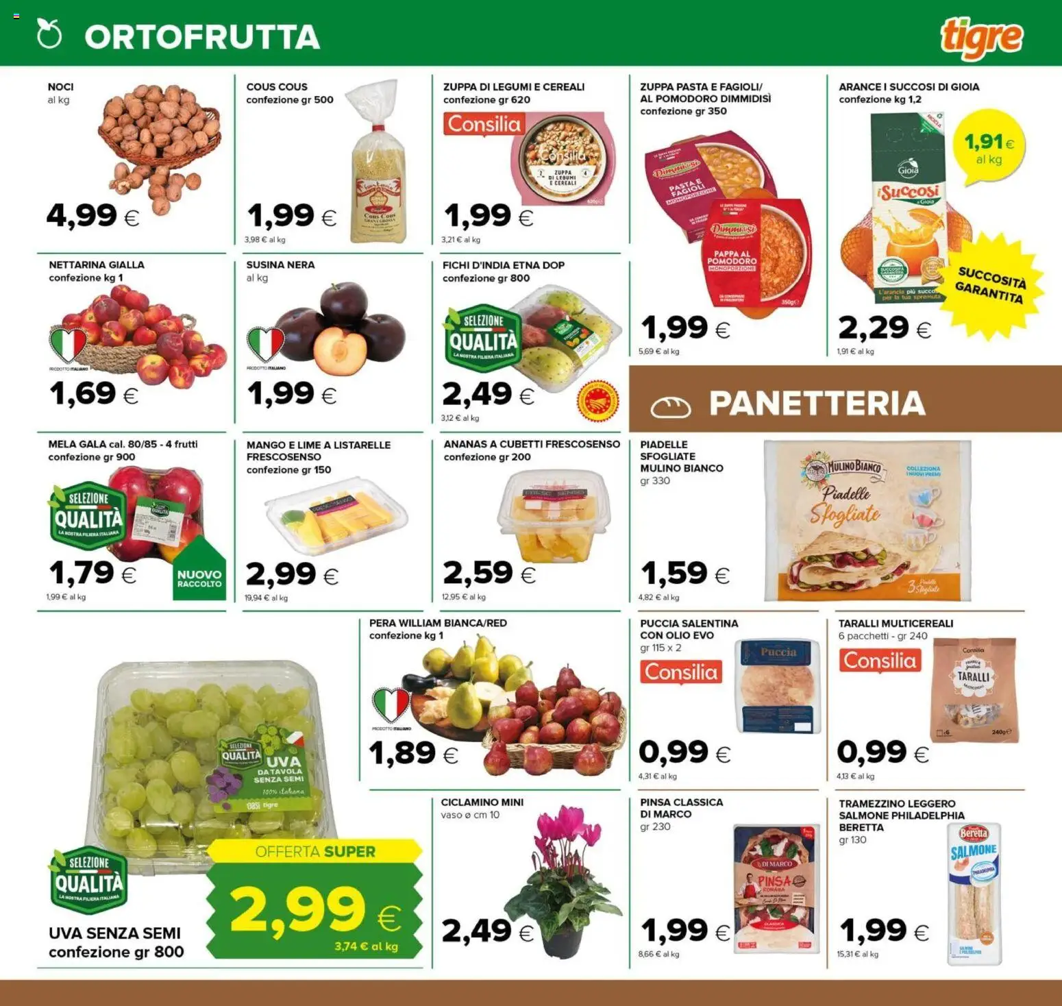 Volantino Tigre del 14/09/2026 | Pagina: 5 | Prodotti: Cereali, Mango, Pasta, Tramezzino