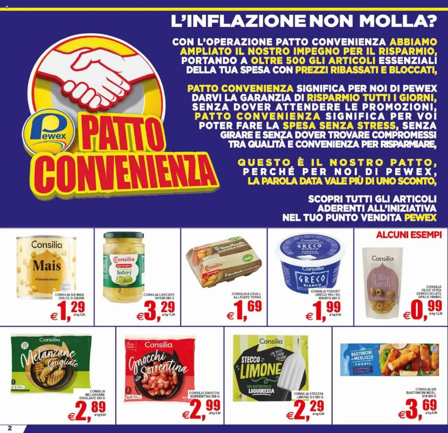Volantino Pewex del 10/07/2026 | Pagina: 2 | Prodotti: Olive, Carciofi, Gnocchi, Terra