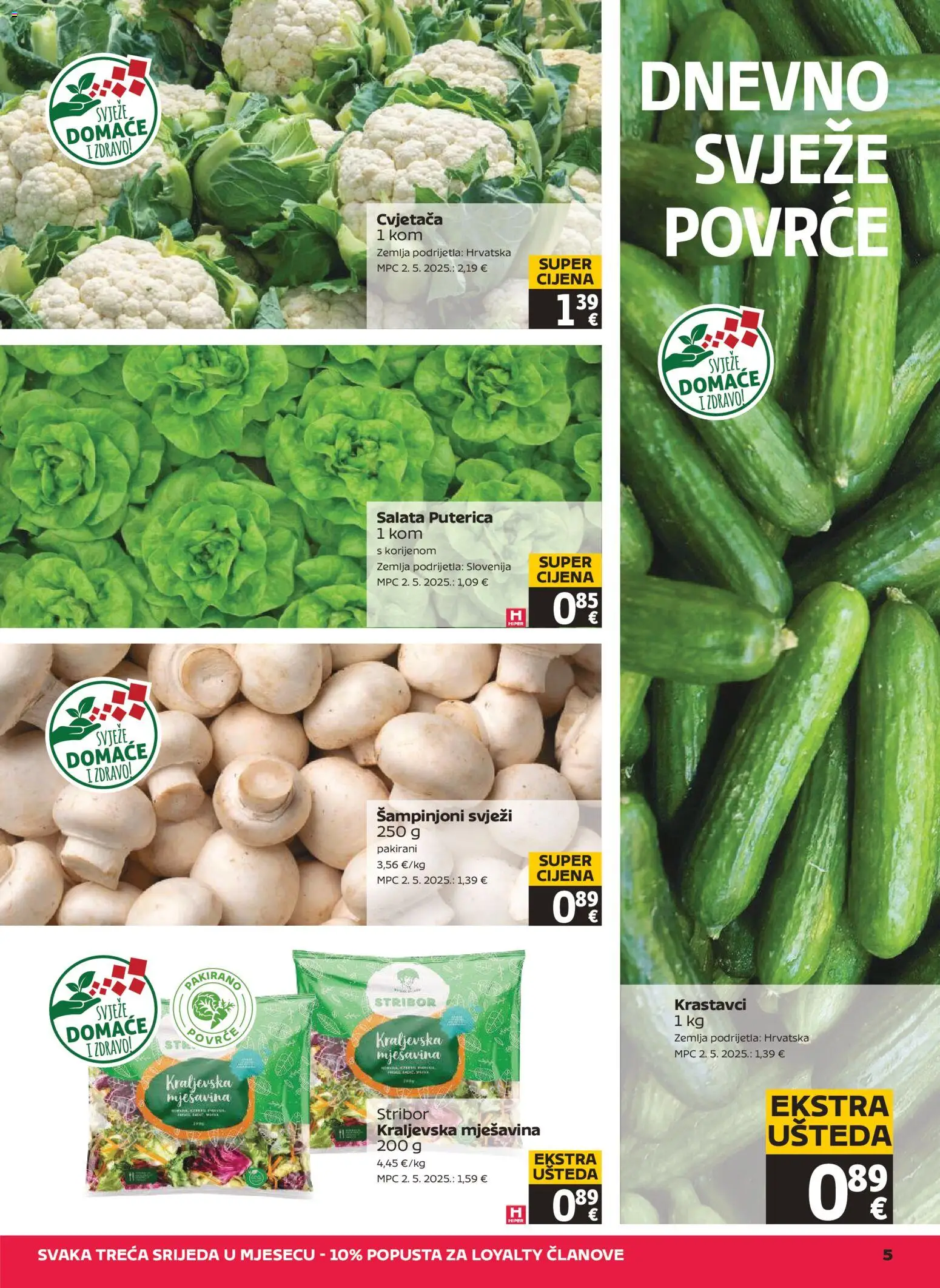 Tommy katalog | vrijedi od 11.06.2026 | Stranica: 5 | Proizvodi: Krastavci, Šampinjoni, Salata, Povrće