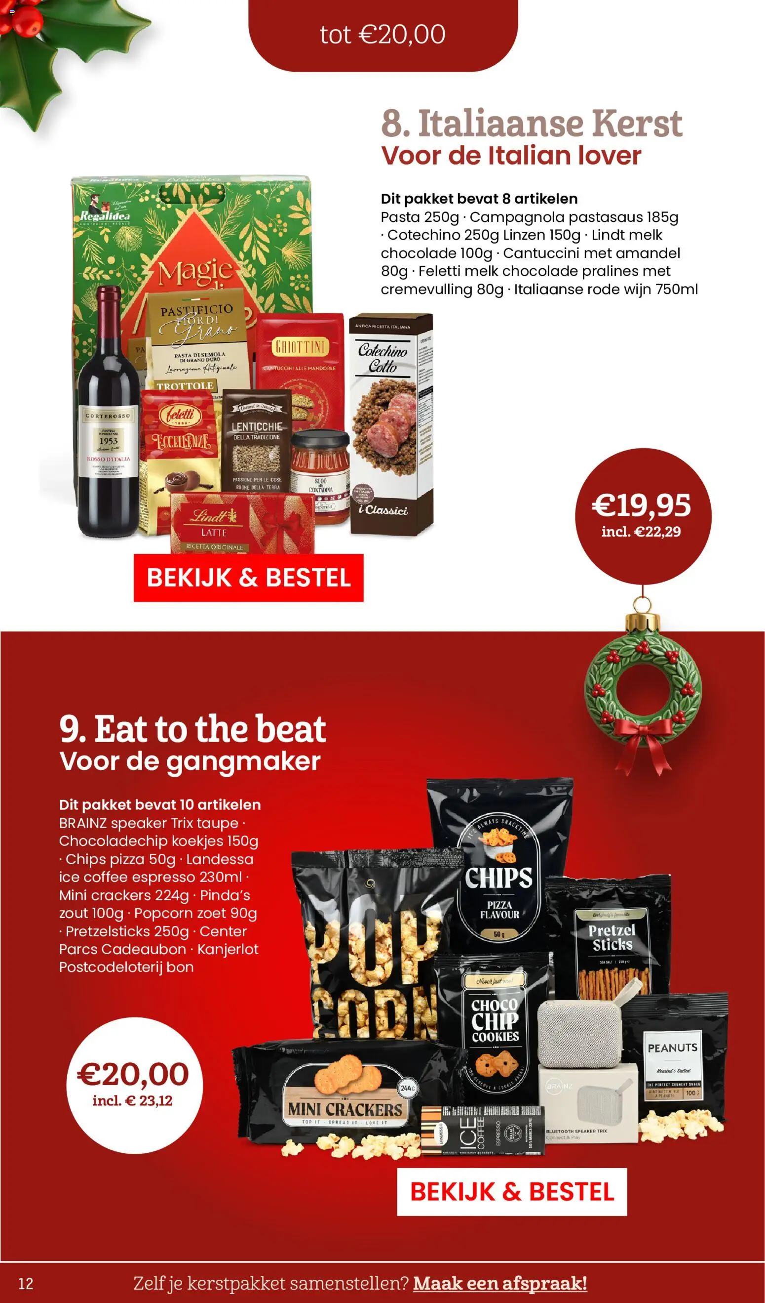 {H1} | Pagina: 12 | Producten: Crackers, Koekjes, Cadeaubon, Rode wijn