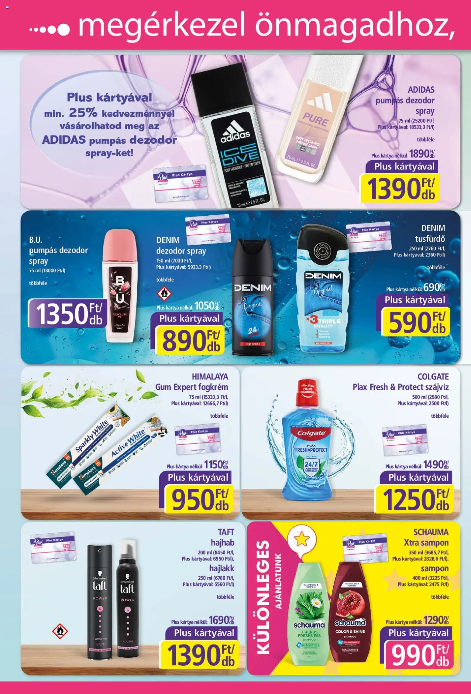 Plus Market akciós ujság - amely érvényes a következő dátumtól: 2026.10.08. | Oldal: 6 | Termékek: Colgate, Püré, Parfüm, Szájvíz