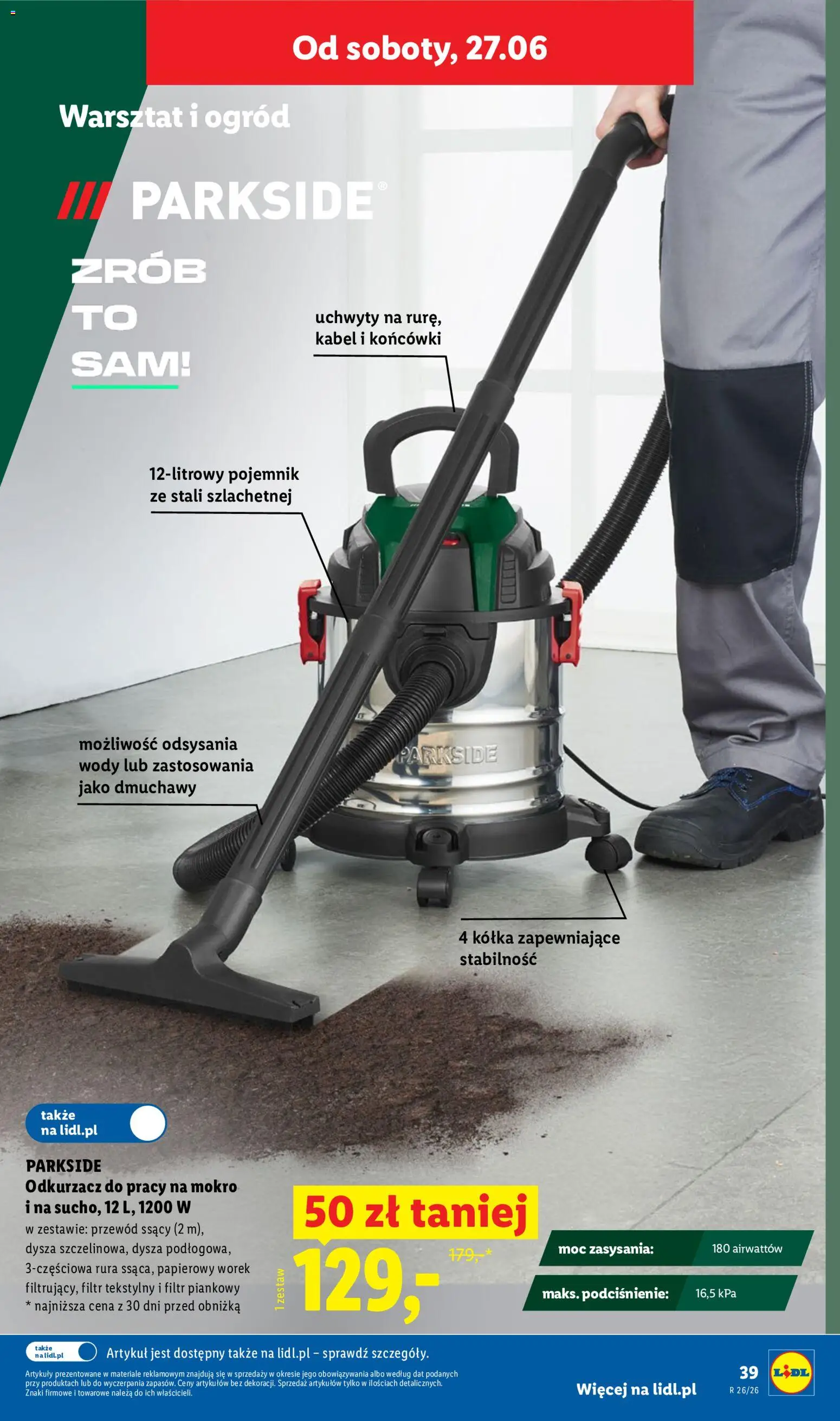 Lidl Polsko katalog od 22.06.2026 | Strana: 45 | Produkty: Parkside, Kabel