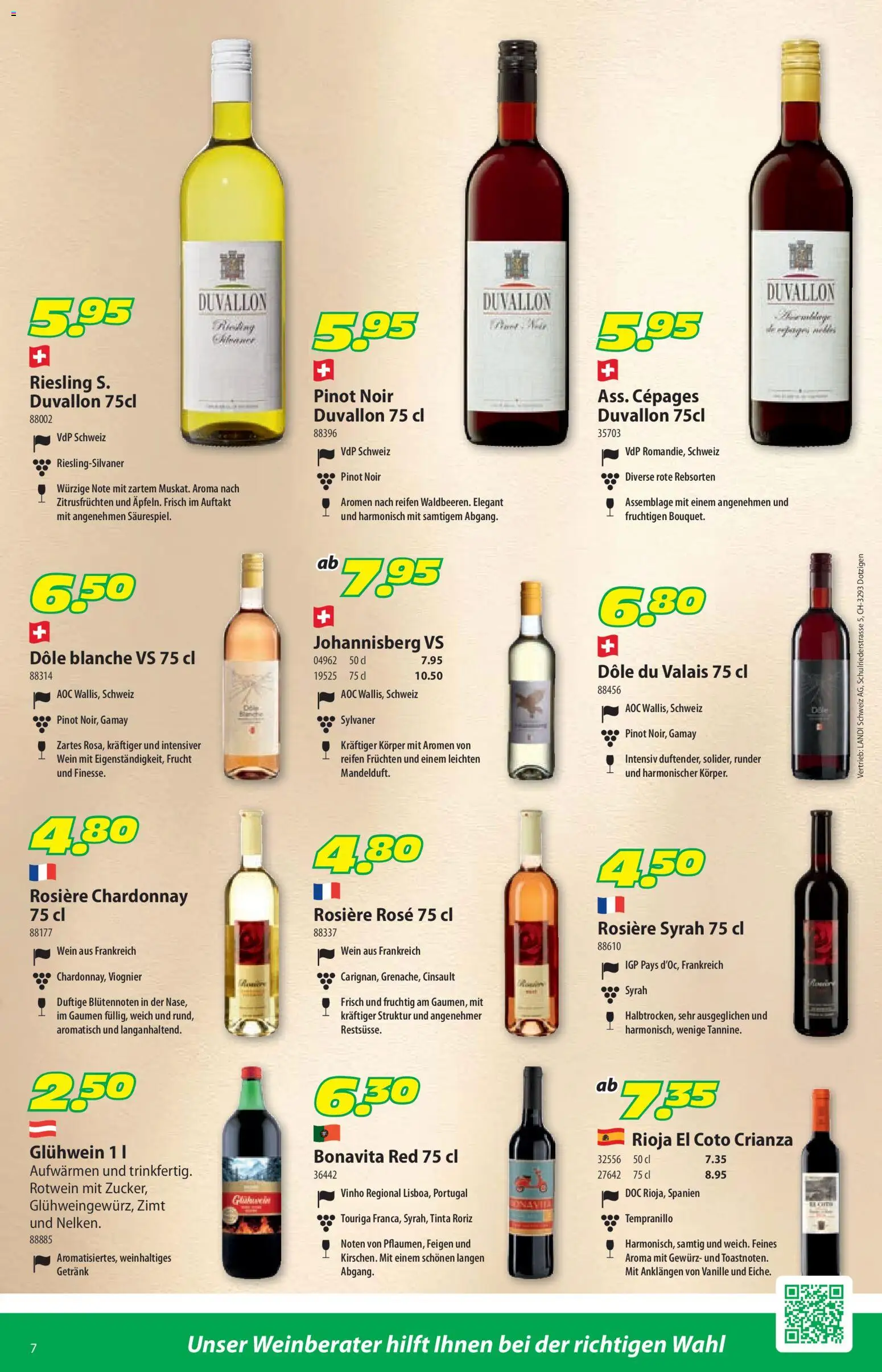 Landi ( Deaktivovane pre Letakomat )  aktionen – gültig ab 26.10.2026 | Seite: 11 | Produkte: Rotwein, Vanille, Wein