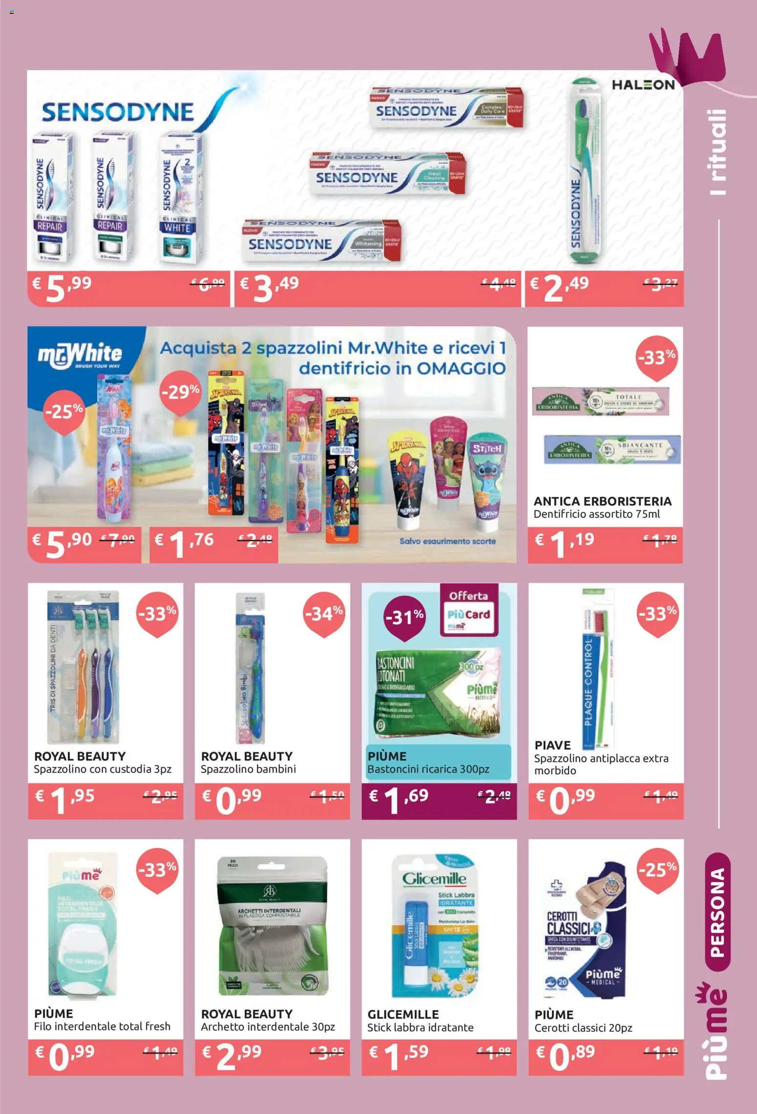 Volantino IperSoap del 24/08/2026 | Pagina: 7 | Prodotti: Dentifricio, Spazzolino, Filo interdentale, Cerotti