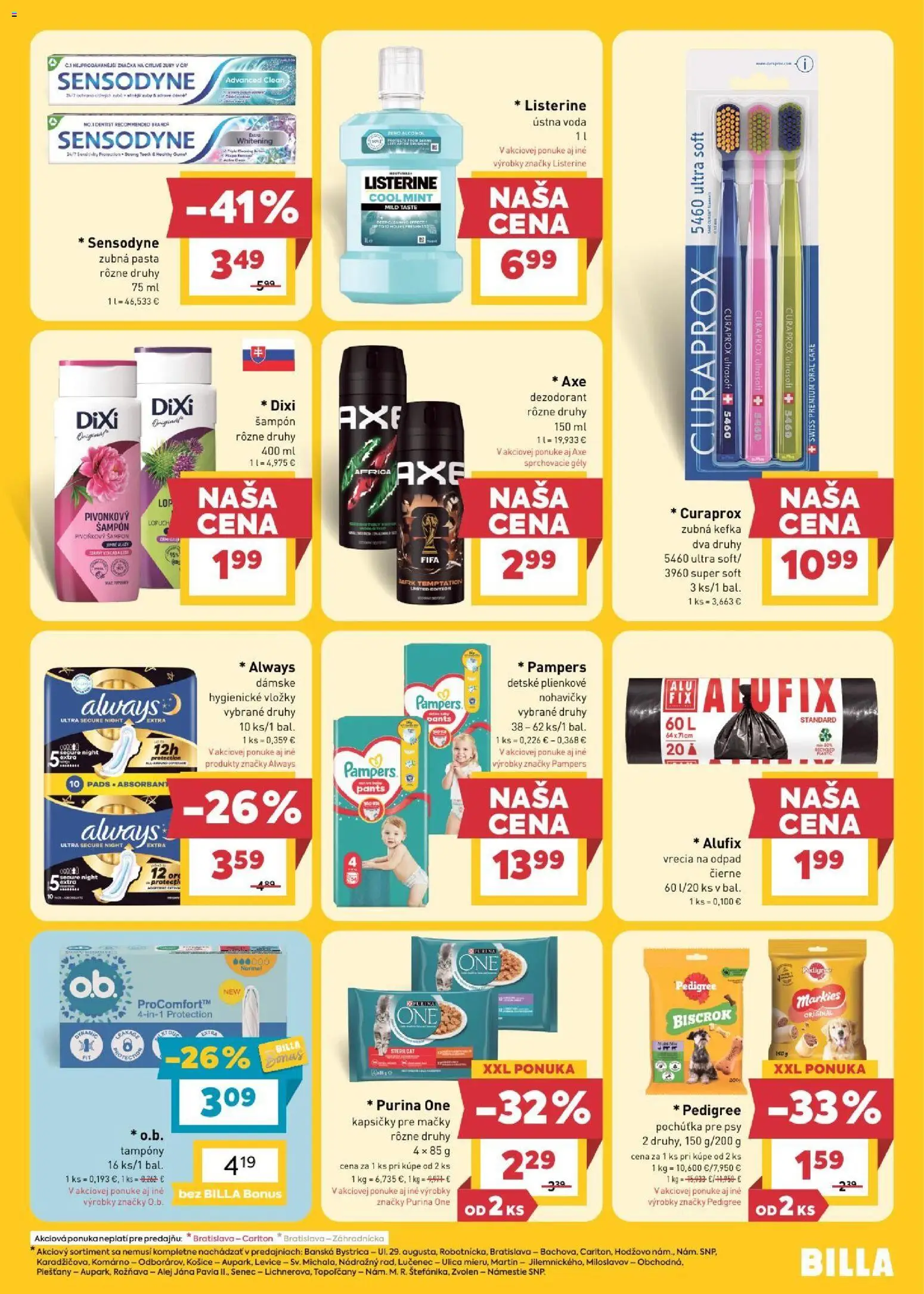 Nové Billa akcie – leták je platný od 16.09.2026 | Strana: 25 | Produkty: Omega 3, Omega, Flora