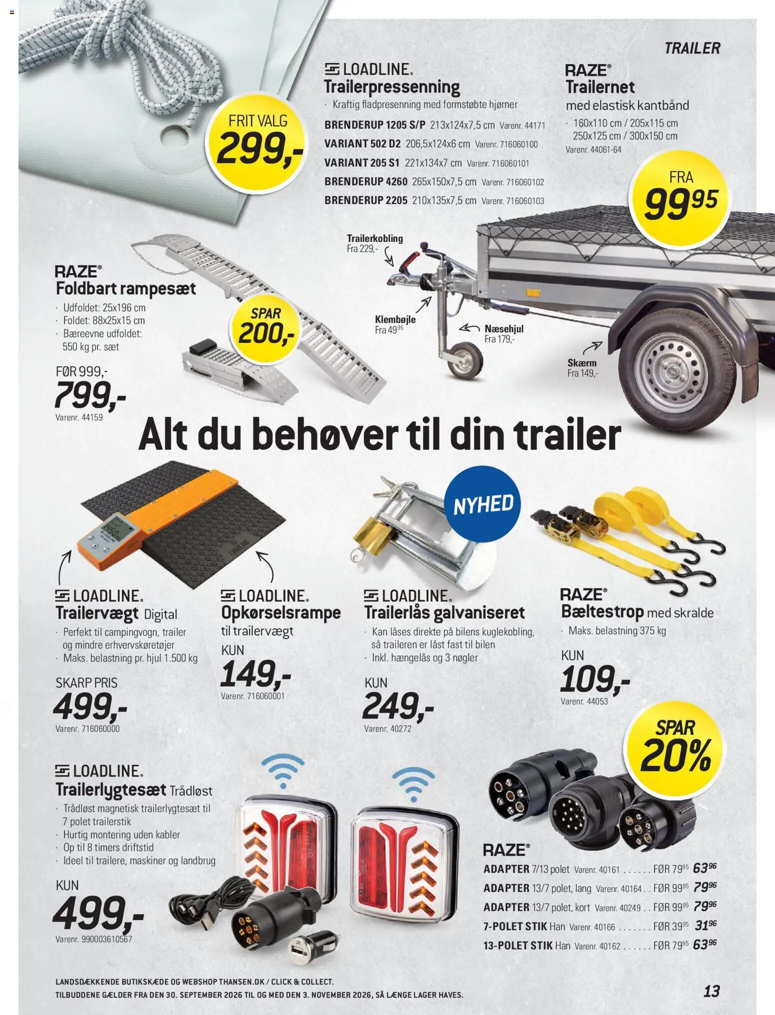 Thansen tilbudsavis – gyldig fra 30/09/2026 | Side: 13 | Produkter: Skærm, Stik, Kabler