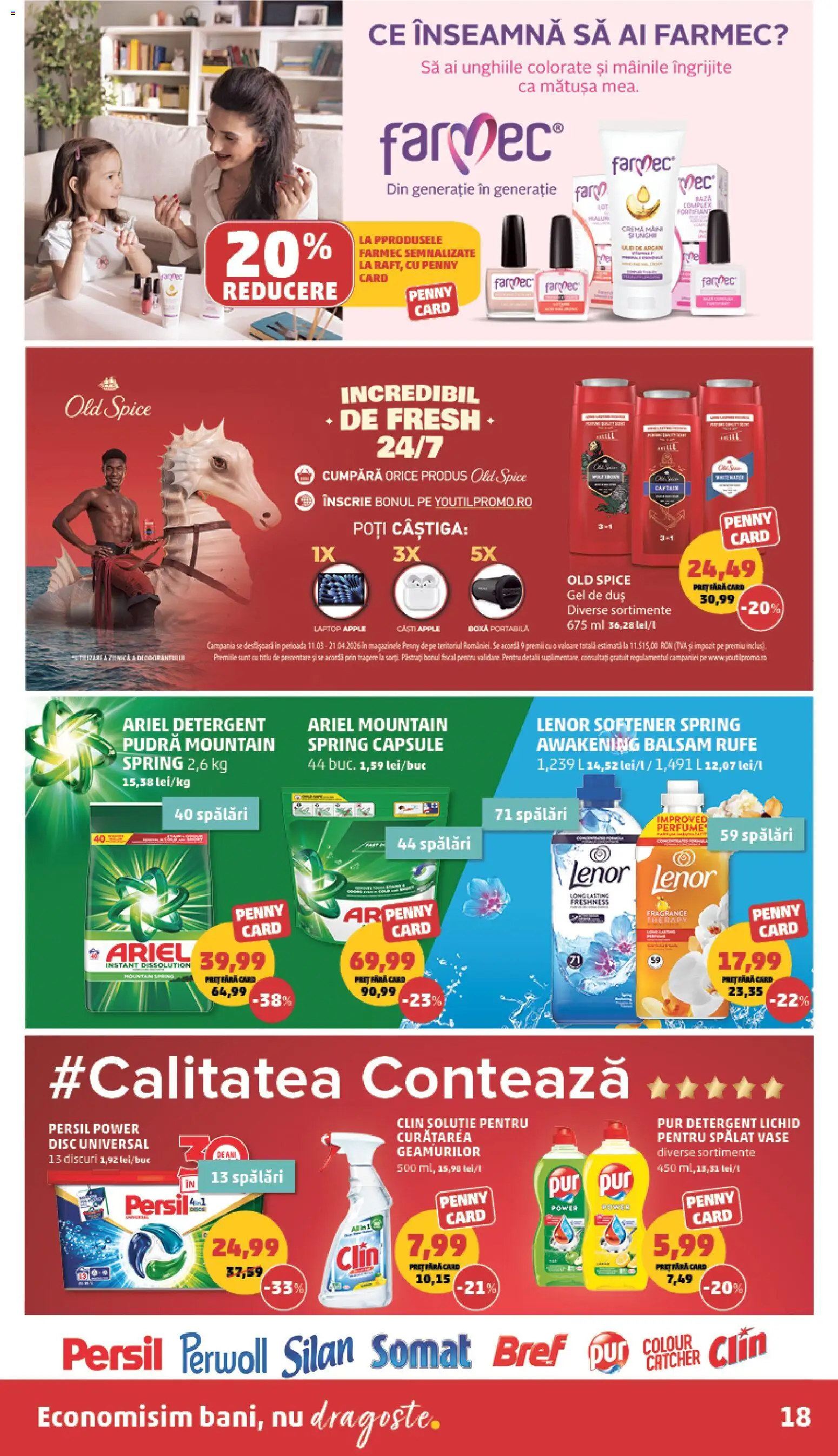 Noul catalog PENNY – valabil de la 15.04.2026 | Pagină: 18 | Produse: Căști, Balsam, Apple, Gel de duș