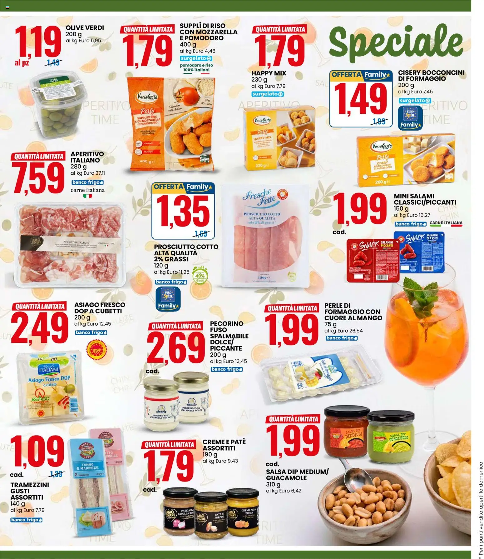 Volantino Eurospin del 11.05.2026 | Pagina: 6 | Prodotti: Prosciutto Cotto, Maionese, Mango, Pecorino