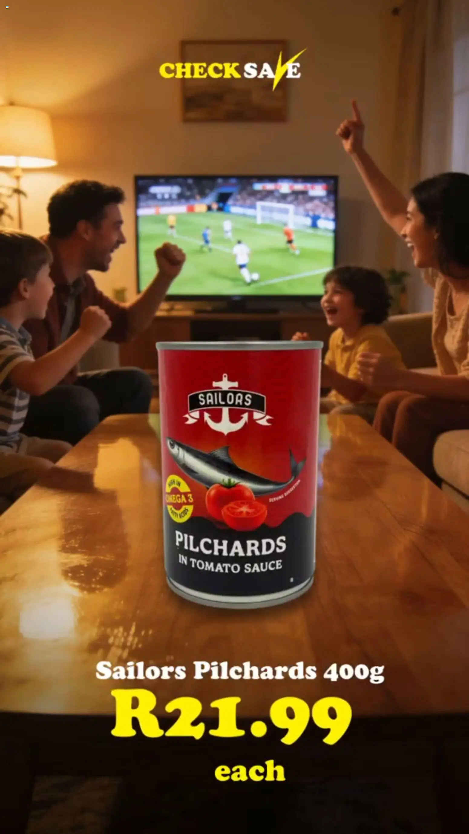 New Check Save catalogue – valid from 12.06.2026 | Page: 3 | Products: Pilchards, Tomato sauce, Sauce