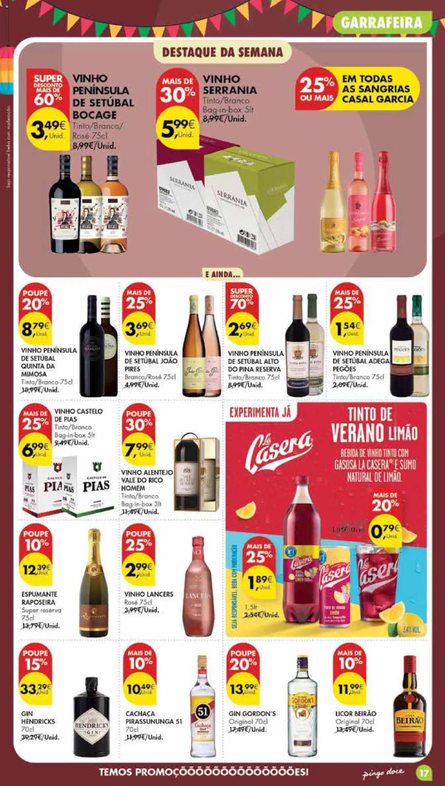 Pingo Doce Poupe Esta Semana Madeira │ válido de 09.06.2026 | Página: 17 | Produtos: Espumante, Gin, Bebida, Vinho tinto
