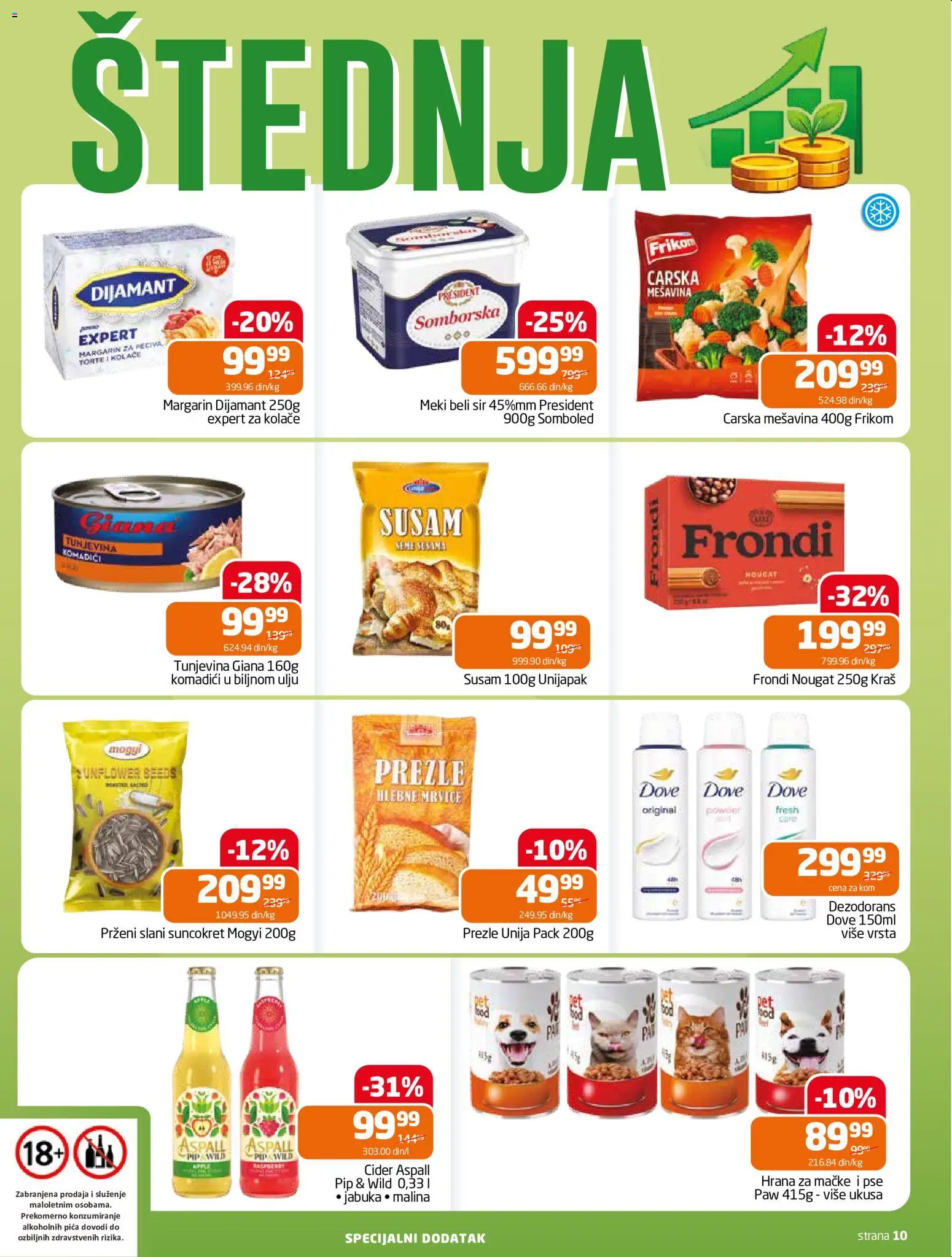 Gomex katalog - važi od 08.07.2026 | Strana: 1 | Proizvode: Cider, Pica, Dove, Dezodorans
