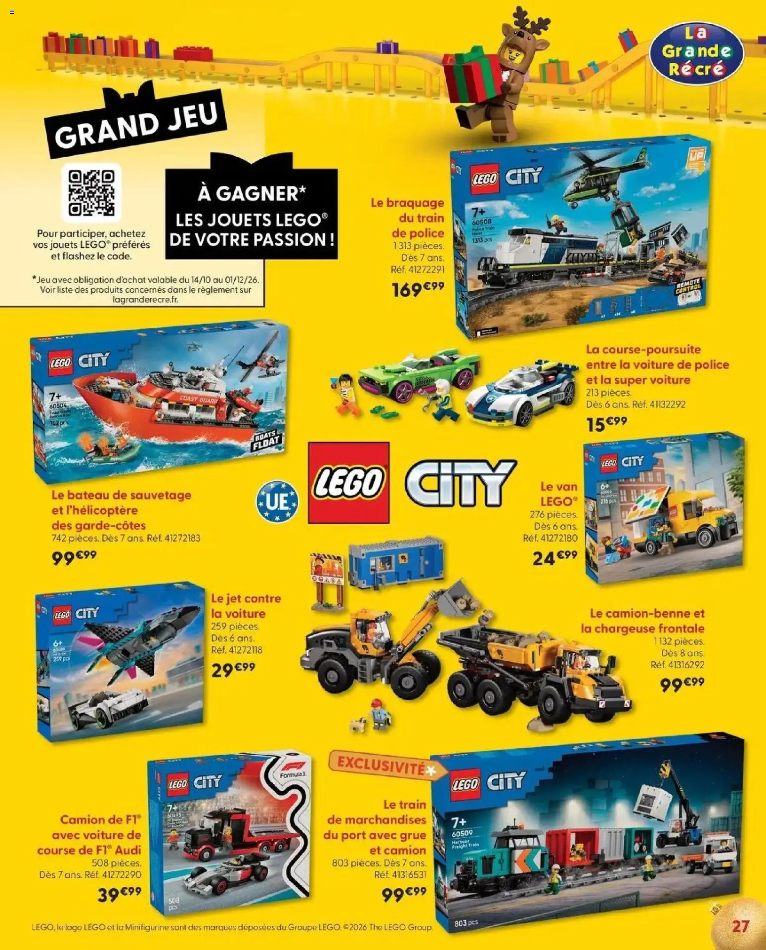 La Grande Récré - LE NOËL DE TOUTES LES PASSIONS à partir du 14/10/2026 - promo en ligne | Page: 27 | Produits: Légo, PC, Jouets, Thé