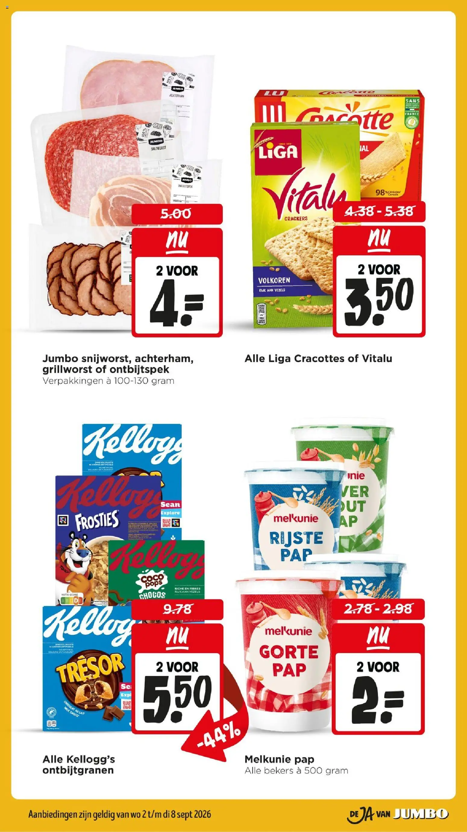 {H1} | Pagina: 22 | Producten: Crackers, Ontbijtgranen