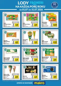 Pogląd oferty "Makro gazetka - Lody Froneri" - ważna od 01.07.2026