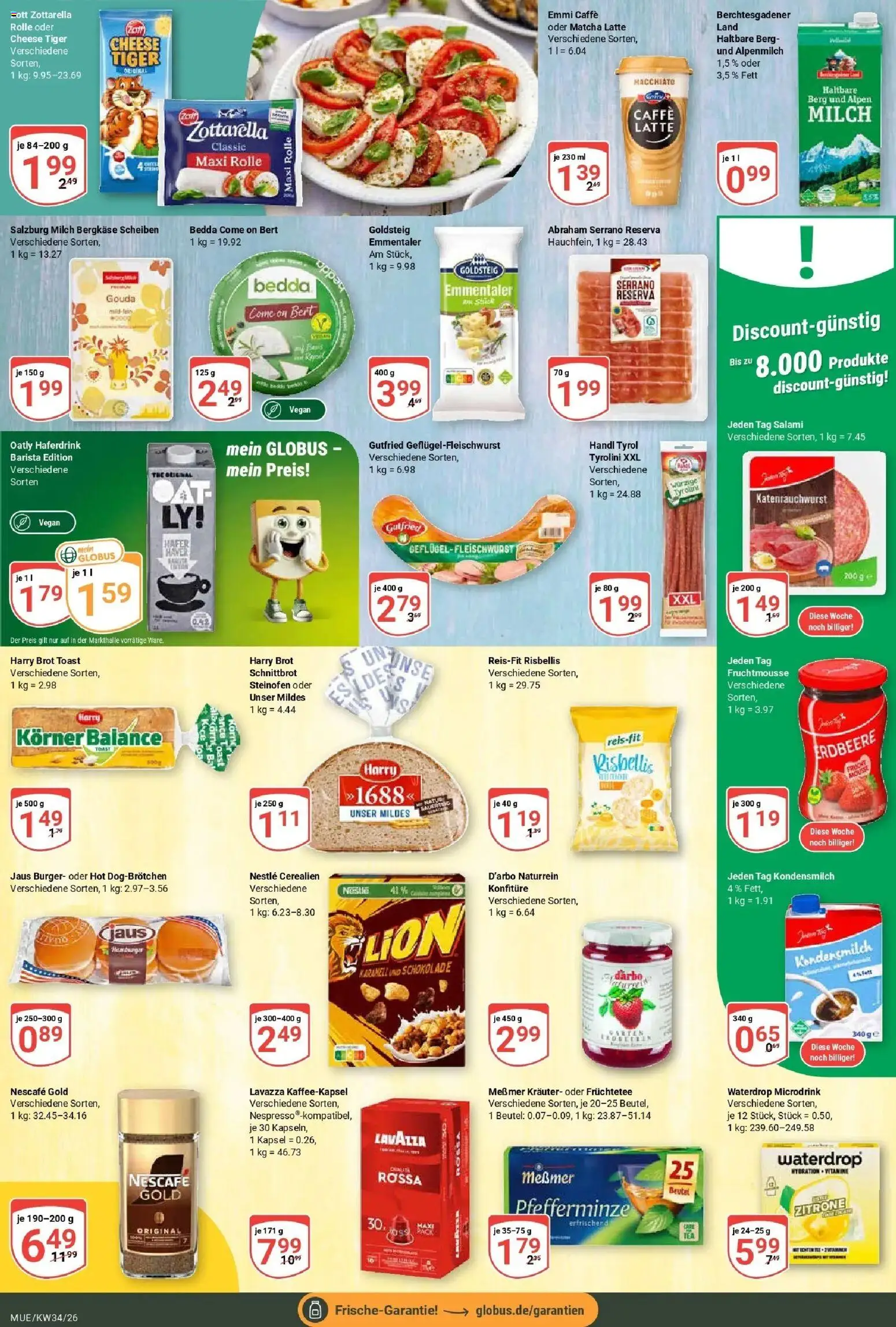 Globus Prospekt Mühldorf (ab 17.08.2026) » Angebote online | Seite: 11 | Produkte: Nescafe, Toast, Schokolade, Messmer