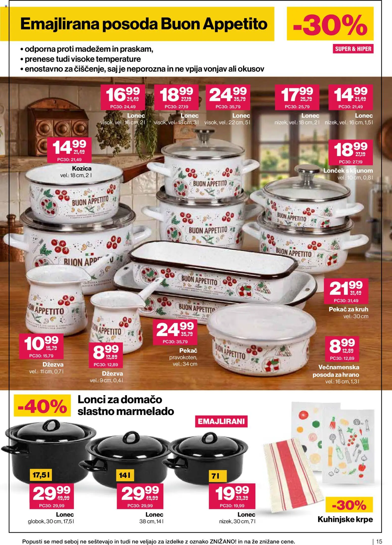 Novi Mercator katalog ponudbe – veljaven od 10.06.2026 | Stran: 15 | Izdelki: Huile d'olive vierge, Kruh