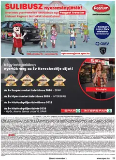 Spar akciós újság - amely érvényes a következő dátumtól: 2026.10.29. | Oldal: 19
