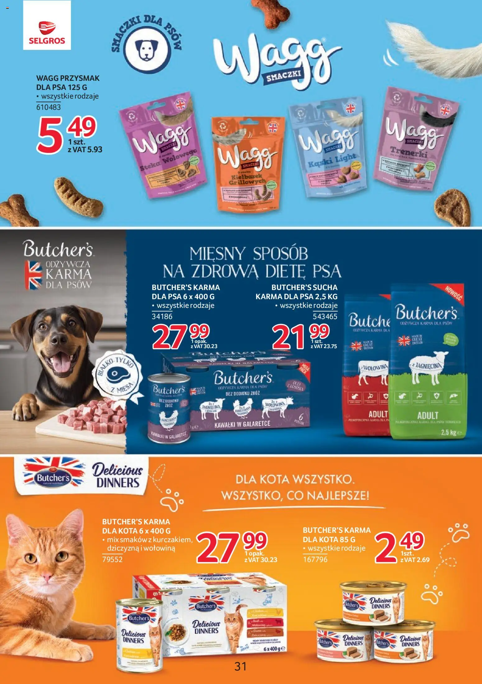 Selgros cash&carry gazetka - Markowe produkty od 21.05.2026 | Strona: 27 | Produkty: Waga, Karma dla kota, Karma dla psa, Karma dla psów