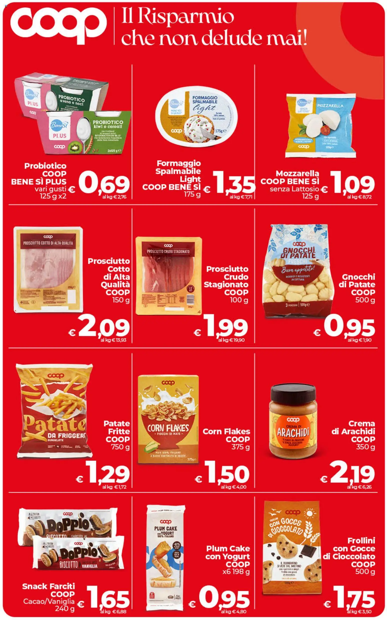 Volantino COOP del 21/08/2026 | Pagina: 6 | Prodotti: Fiocchi, Mais, Fiocchi di mais, Frollini