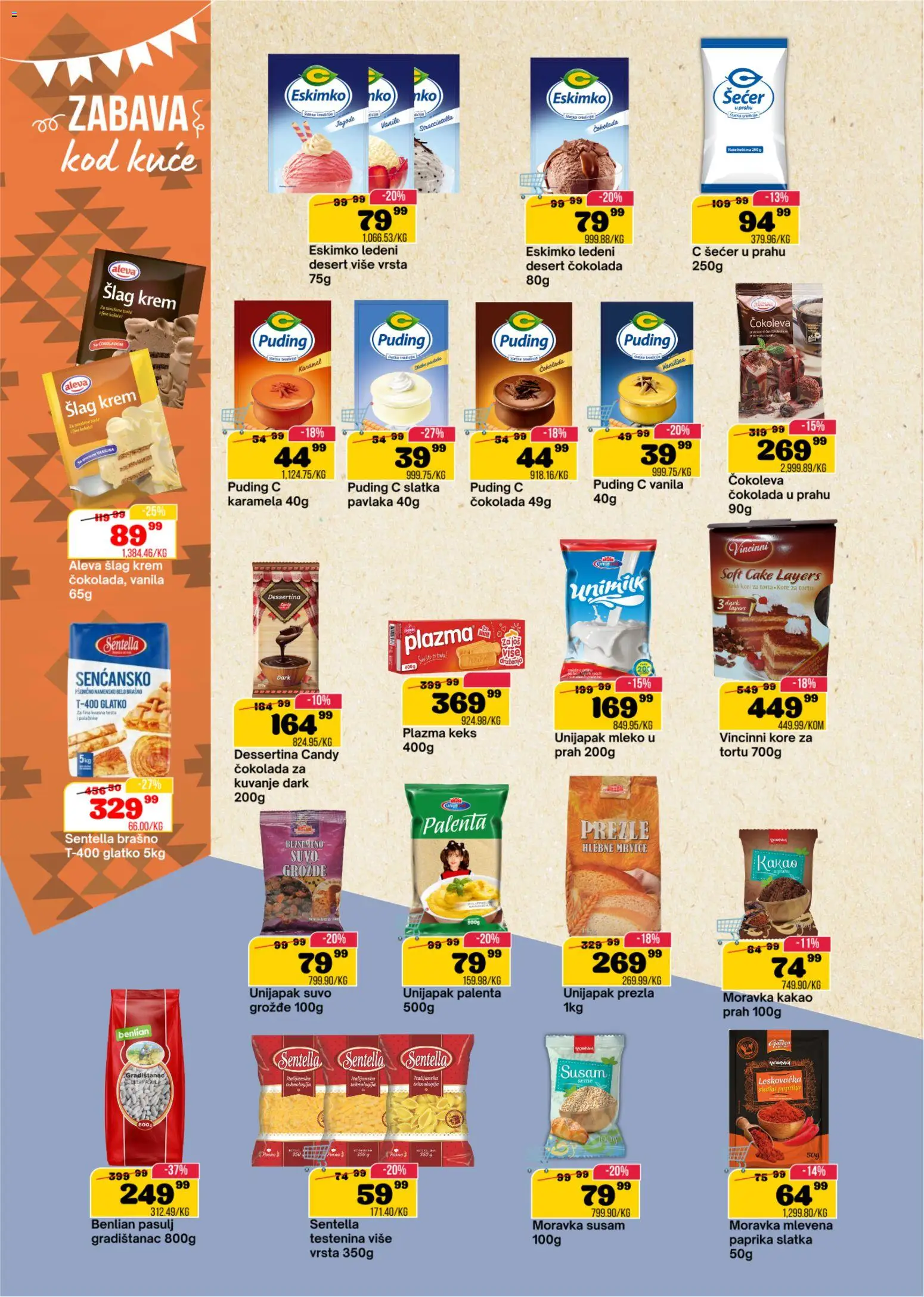 Senta Promet katalog - važi od 12.08.2026 | Strana: 10 | Proizvode: Desert, Testenina, Pasulj, Šlag krem
