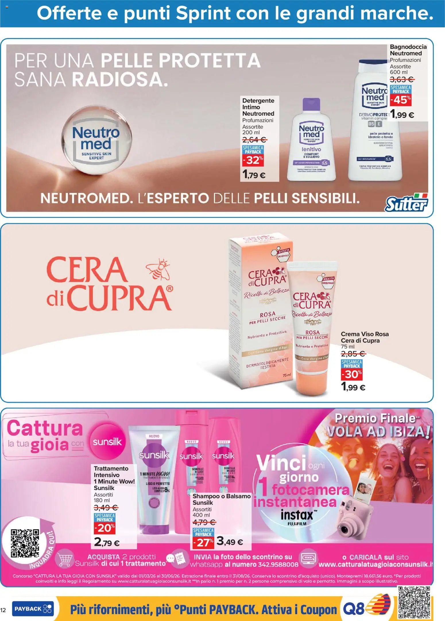 Volantino Carrefour del 16.06.2026 | Pagina: 12 | Prodotti: Shampoo, Crema, Detergente, Crema viso