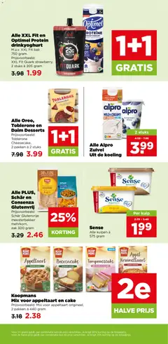 Alle Alpro Zuivel Uit de koeling, 2 stuks - Voorbeeld van een folder van Plus, geldig van 15-07-2026 | Pagina: 15 | Producten: Zuivel, Room, Zak, Cake