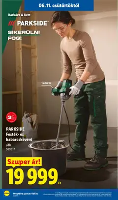 Lidl akciós újság - amely érvényes a következő dátumtól: 11.06.2026 | Oldal: 42 | Termékek: Parkside, Festék