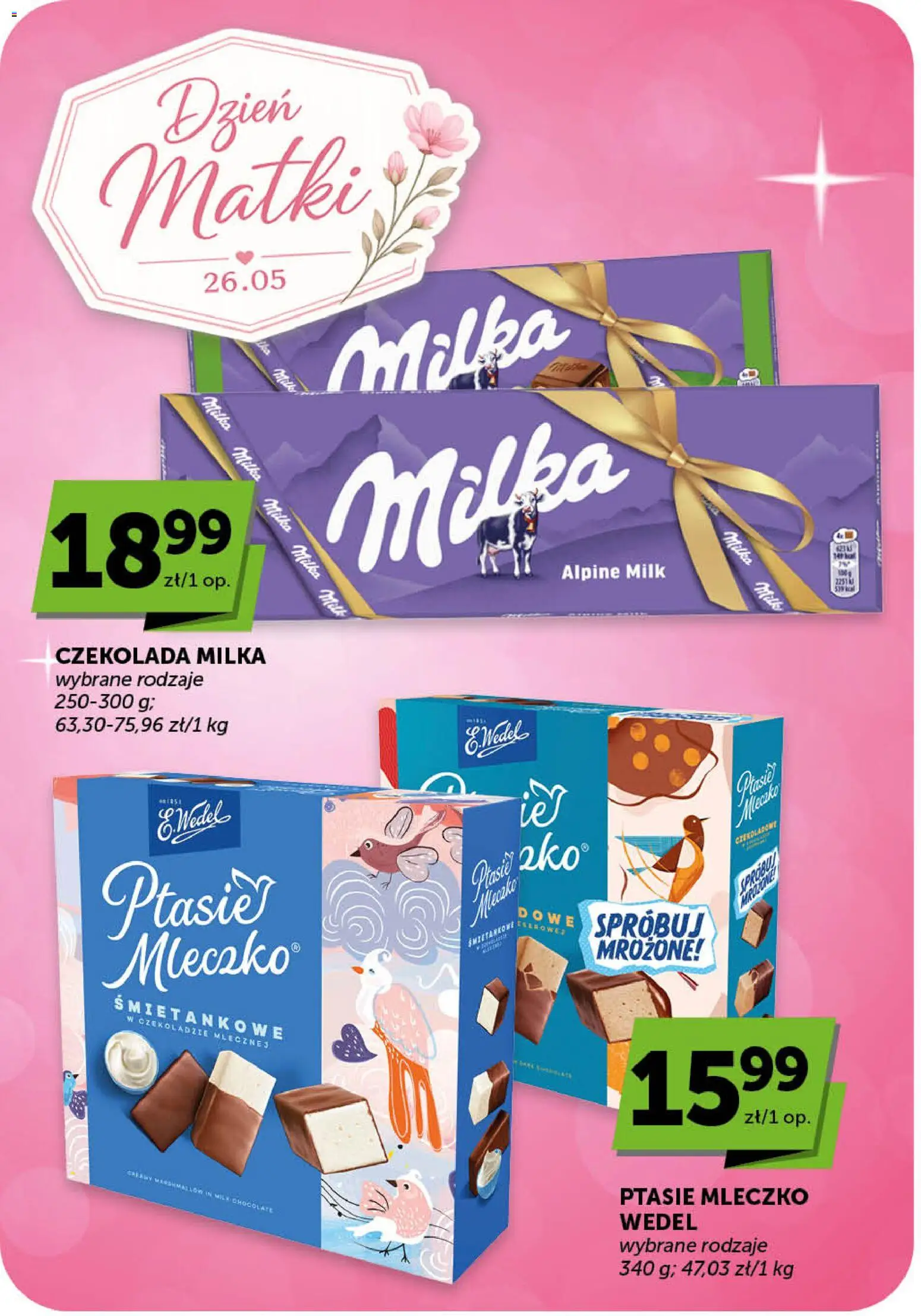 Euro Sklep gazetka - Market od 21.05.2026 | Strona: 6 | Produkty: Czekolada milka, Milka, Ptasie mleczko, Czekolada