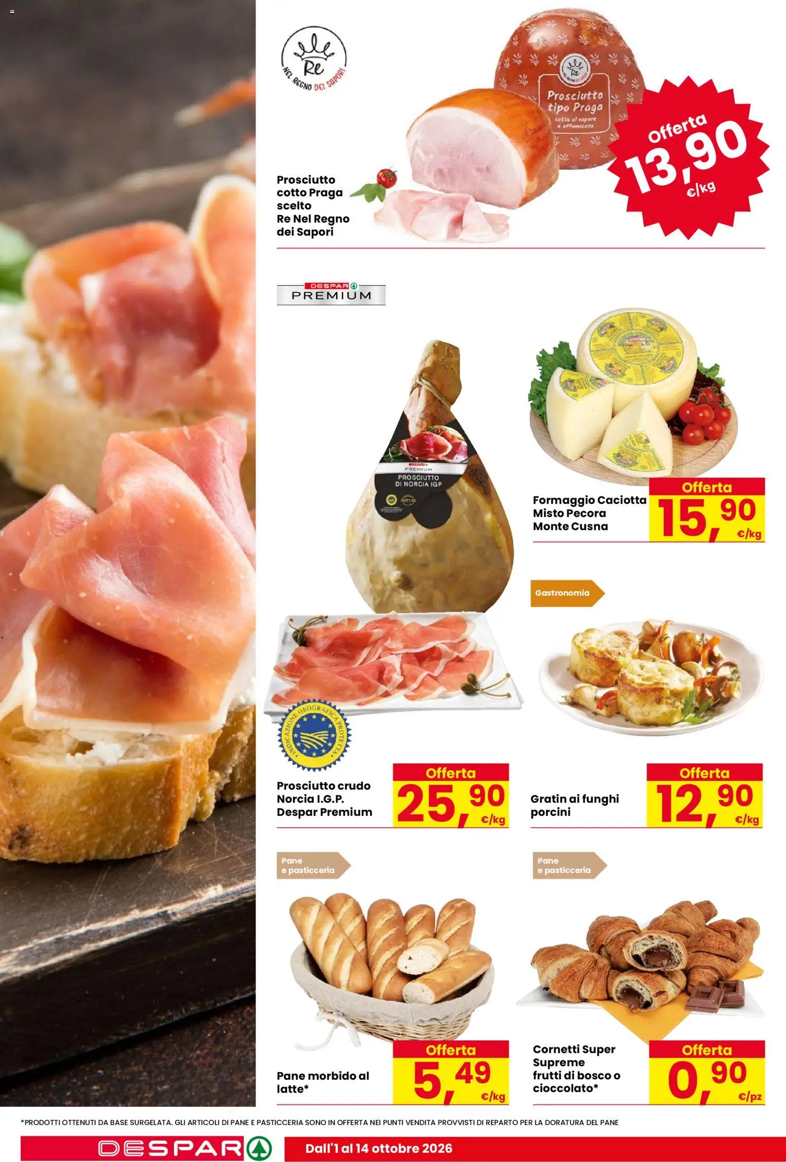 Volantino Despar del 01/10/2026 | Pagina: 10 | Prodotti: Frutti di bosco, Formaggio, Formaggio caciotta, Funghi