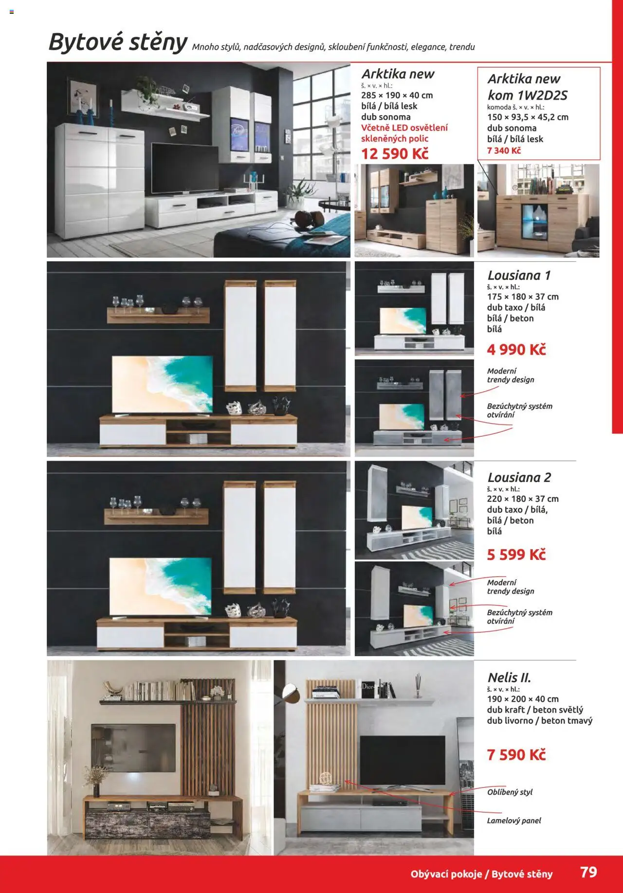 ORFA nábytek katalog 2025-2026 od 01.10.2025 | Strana: 79 | Produkty: Osvětlení, Komoda, LED