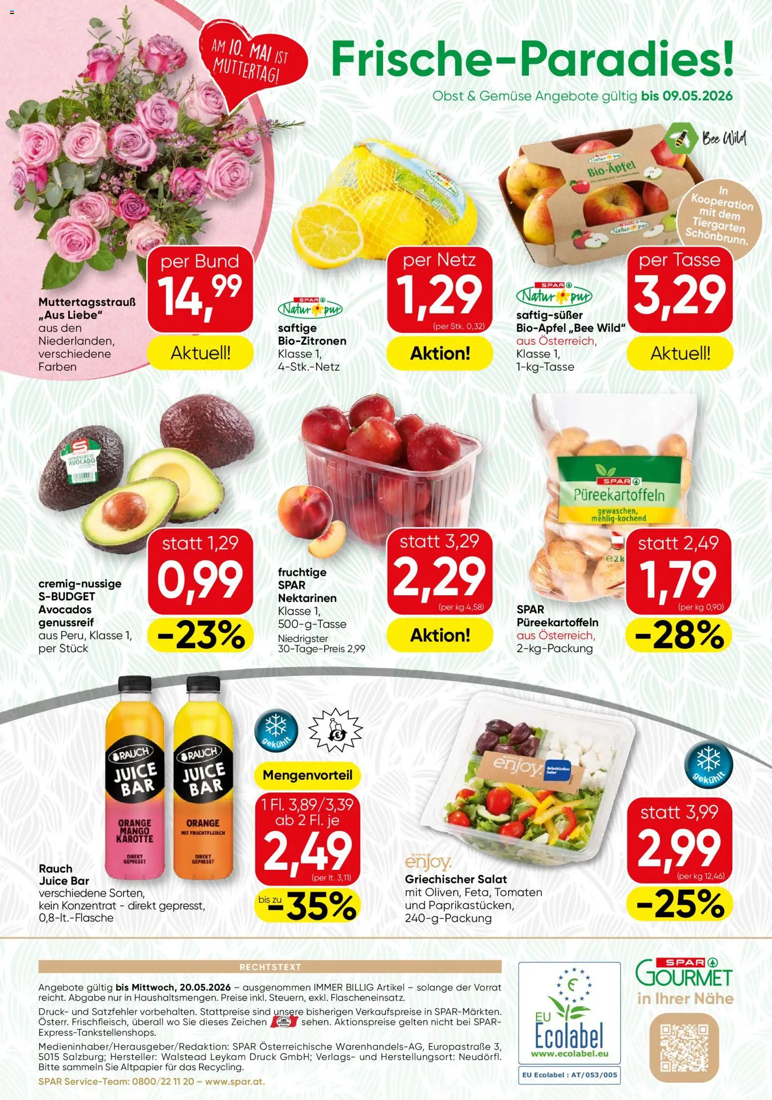 SPAR Gourmet Flugblatt gültig ab 07.05.2026 | Seite: 12 | Produkte: Karotte, Avocado, Gemüse, Obst