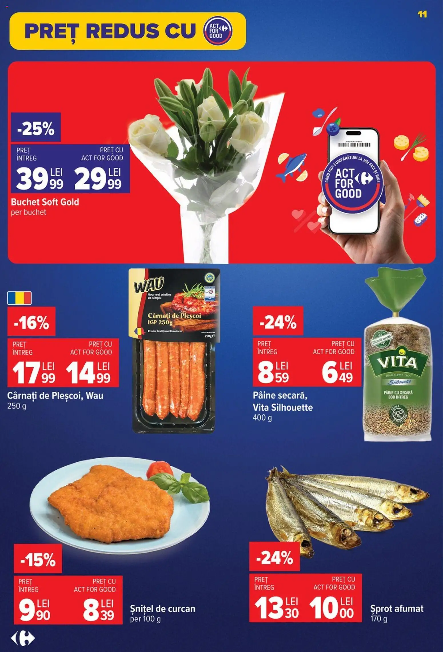 Noul catalog Carrefour – valabil de la 12.08.2026 | Pagină: 12 | Produse: Vită, Pâine, Cârnați