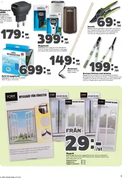 Stora Coop erbjudanden - Förhandsvisning av reklamblad från butik Stora Coop aktuell från 11.05.2026 | Sida: 15 | Produkter: Sekatör, Häcksax, Grensax, Myggnät