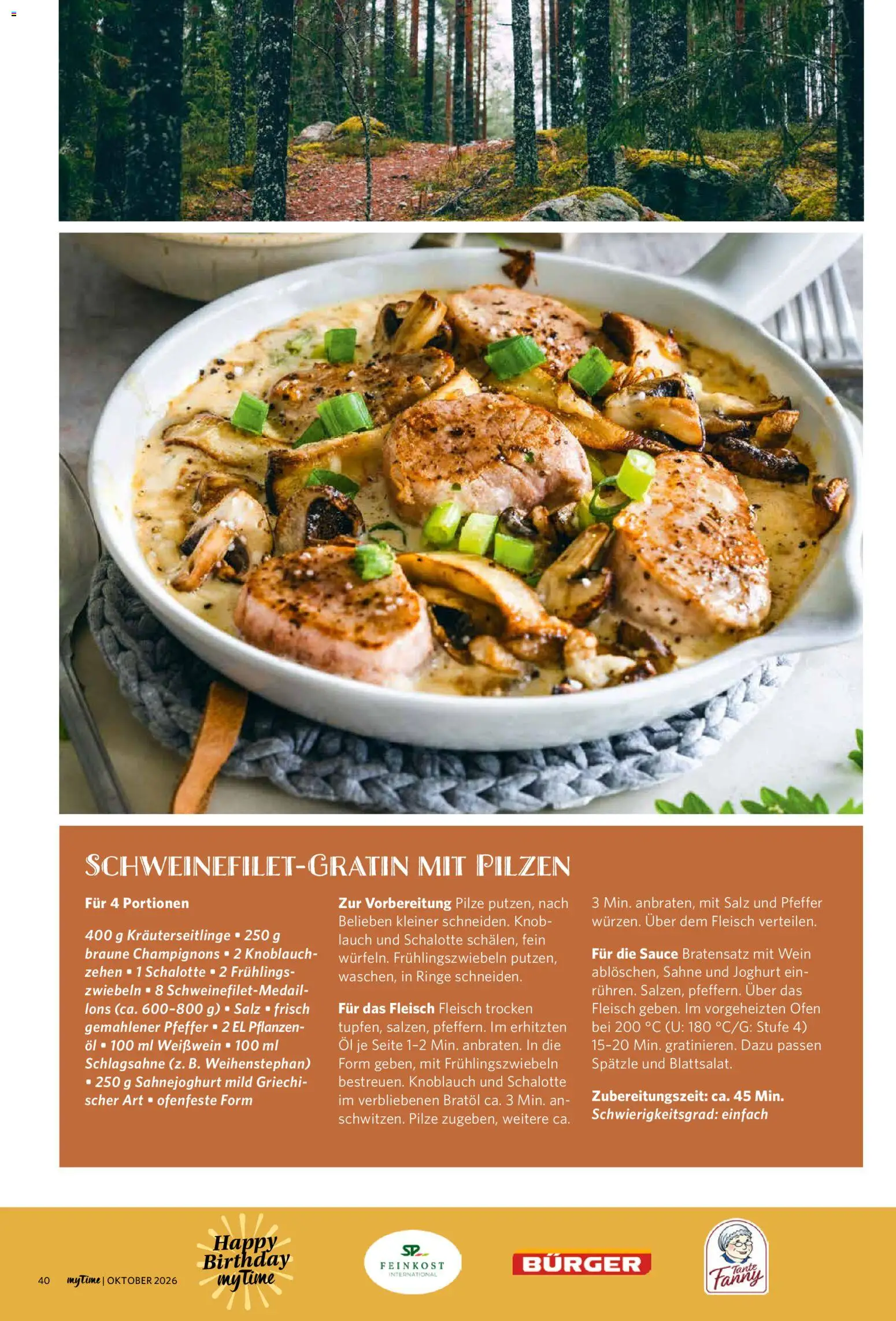Famila Nordwest myTime Oktober 2026 – gültig ab 01.10.2026 | Seite: 40 | Produkte: Zwiebeln, Knoblauch, Sahne, Lauch