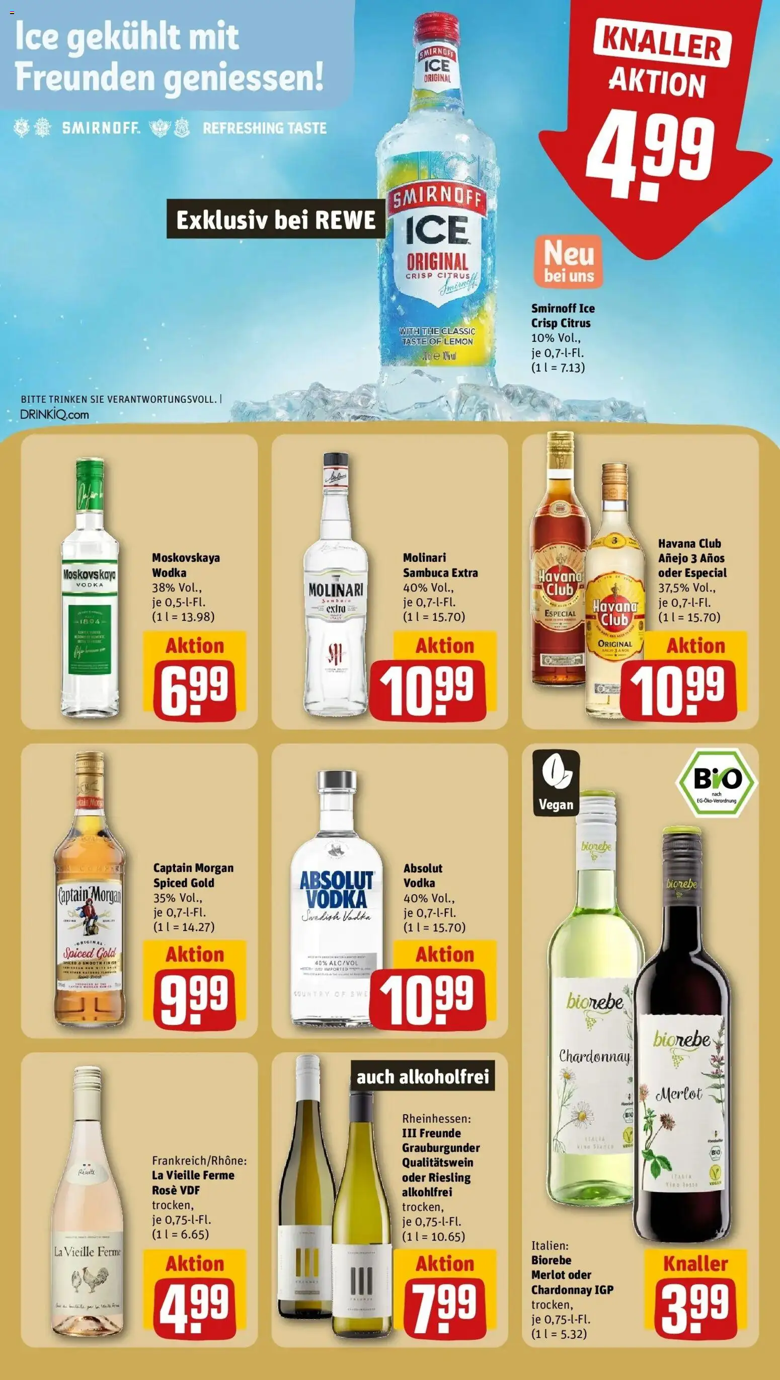 REWE Prospekt ab 28.09.2026 zum Blättern » Angebote | Seite: 25 | Produkte: Havana club, Merlot, Vodka, Wodka