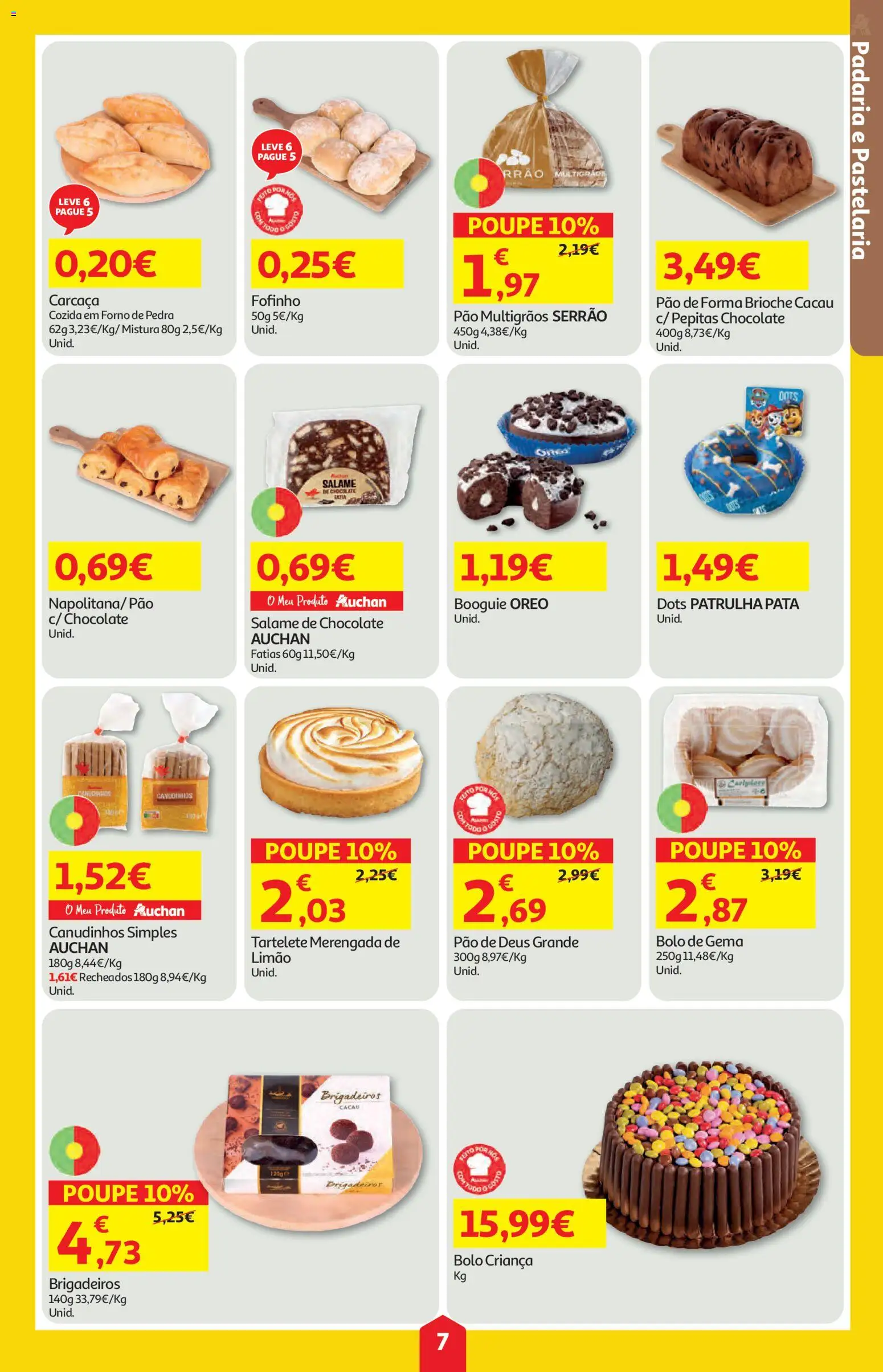 Auchan folheto │ válido de 28.05.2026 | Página: 7 | Produtos: Pão de forma, Padaria, Bolo, Pão