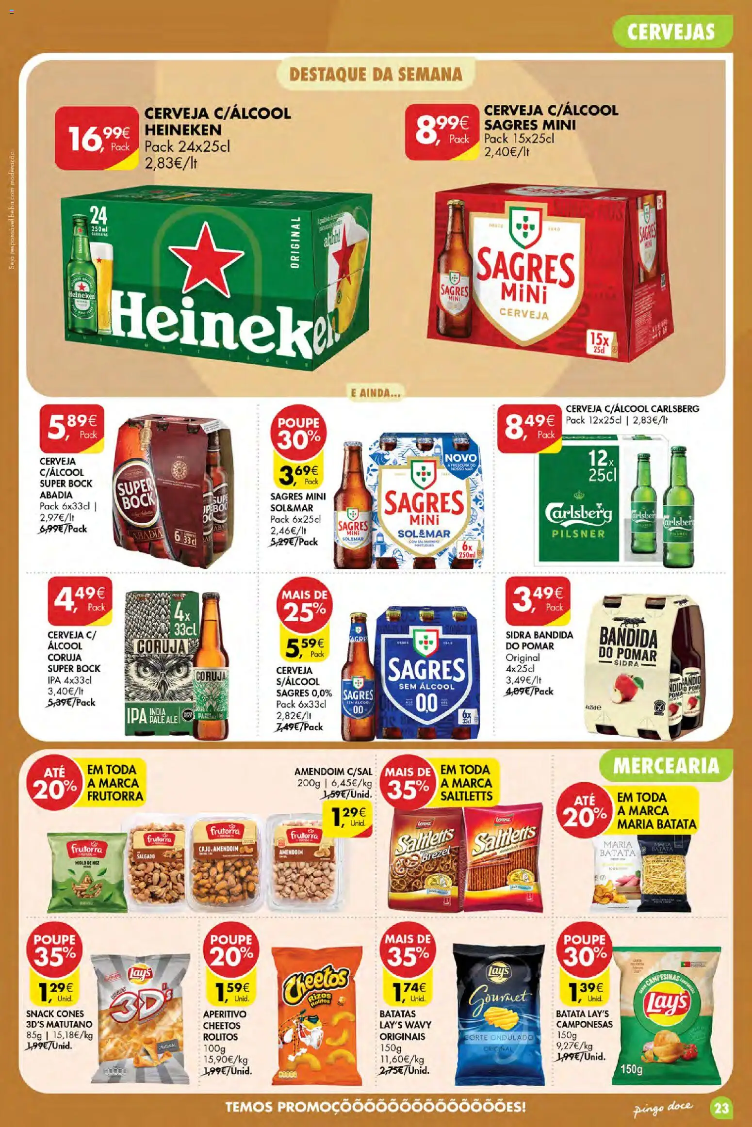 Pingo Doce Poupe Esta Semana Açores │ válido de 17/09/2026 | Página: 23 | Produtos: Batata, Sidra, Cerveja, Álcool