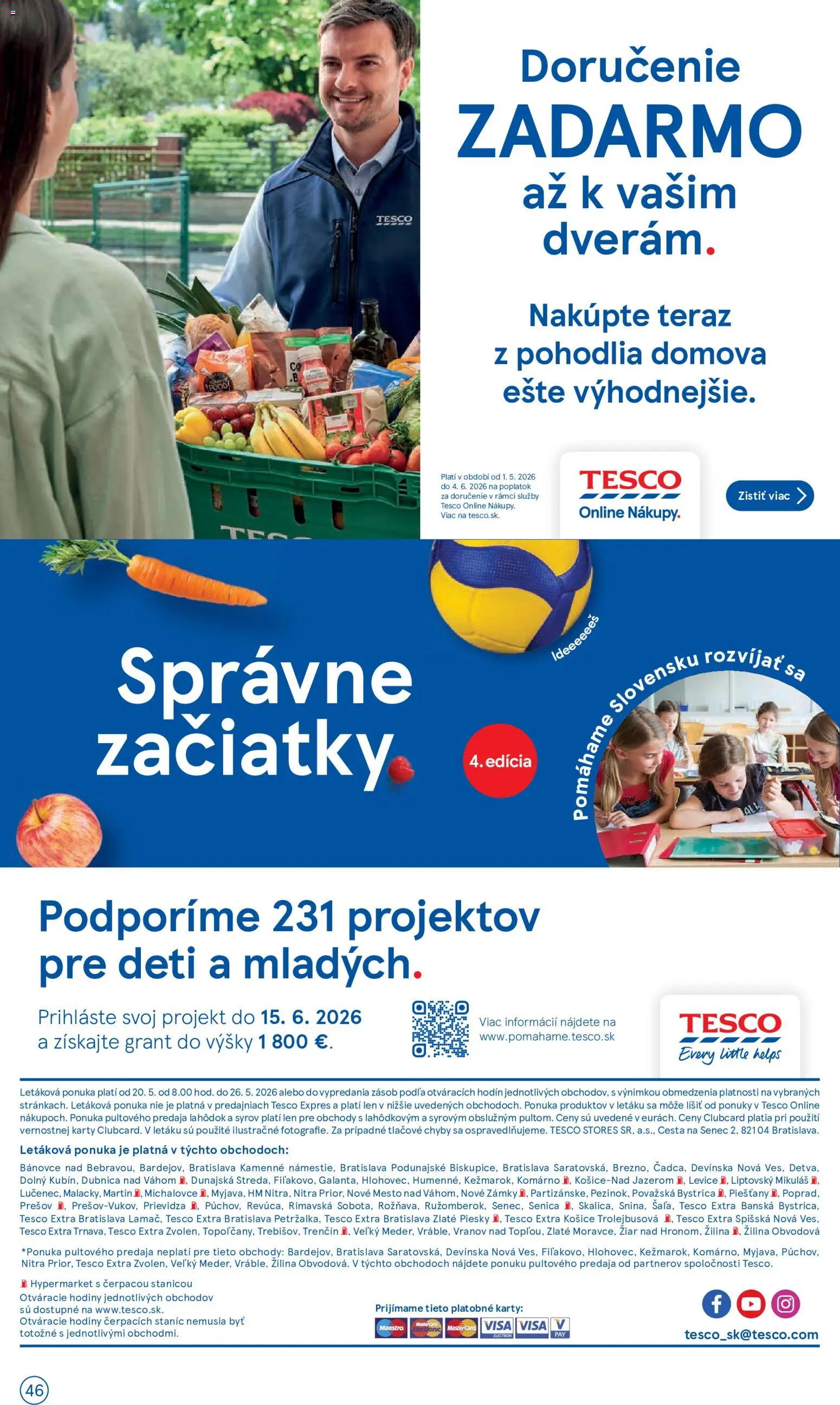 Nové Tesco akcie – leták je platný od 20.05.2026 | Strana: 46 | Produkty: Hodiny