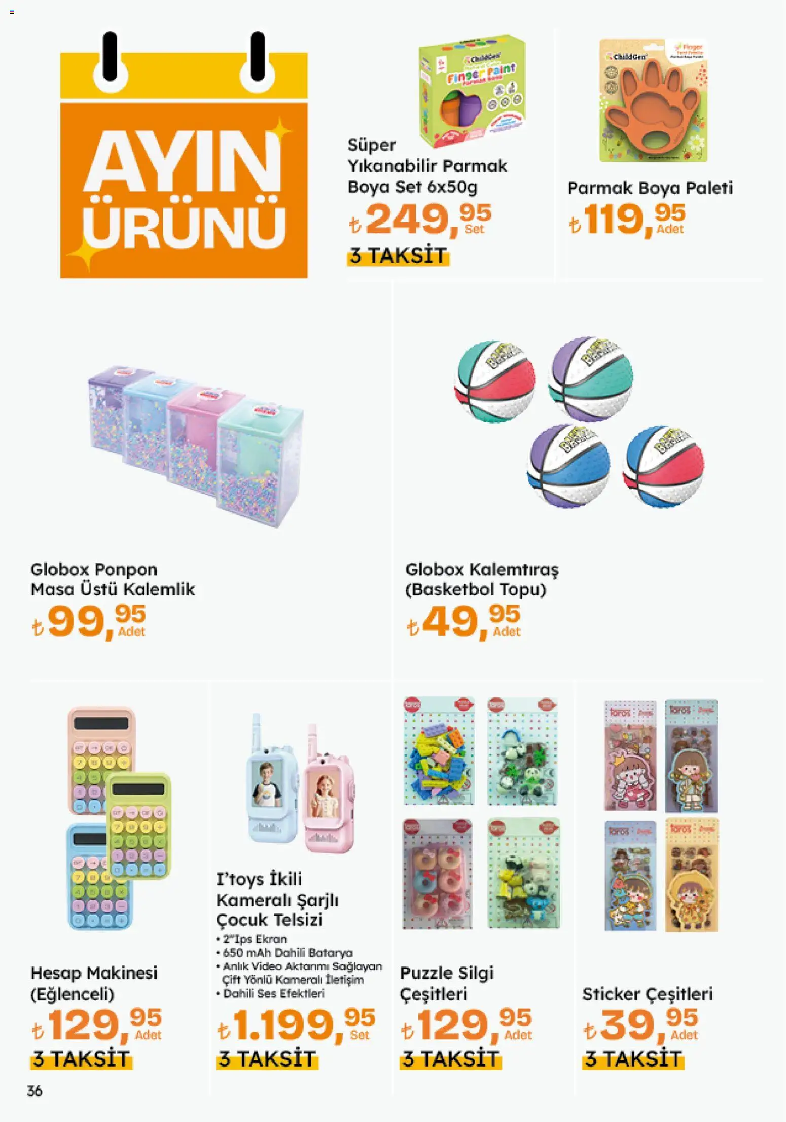 Migros Katalog - Migroskop - 20 Ağustos 2026 tarihinden itibaren geçerlidir | Sayfa: 155 | Ürünler: Parmak boya, Kalemlik, Video, Hesap makinesi