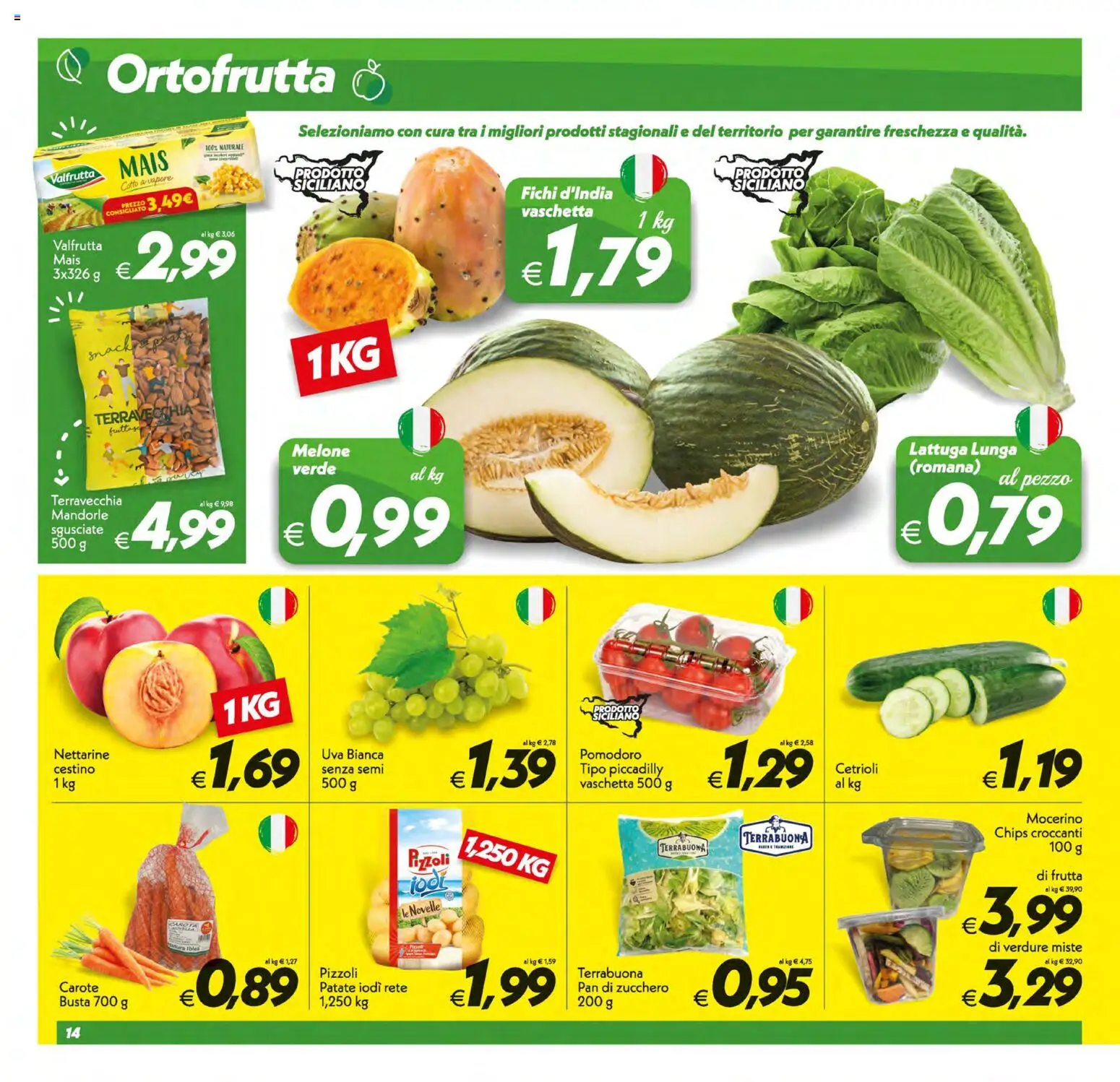 Volantino SuperConveniente del 21/08/2026 | Pagina: 14 | Prodotti: Carota, Patate, Uva, Lattuga