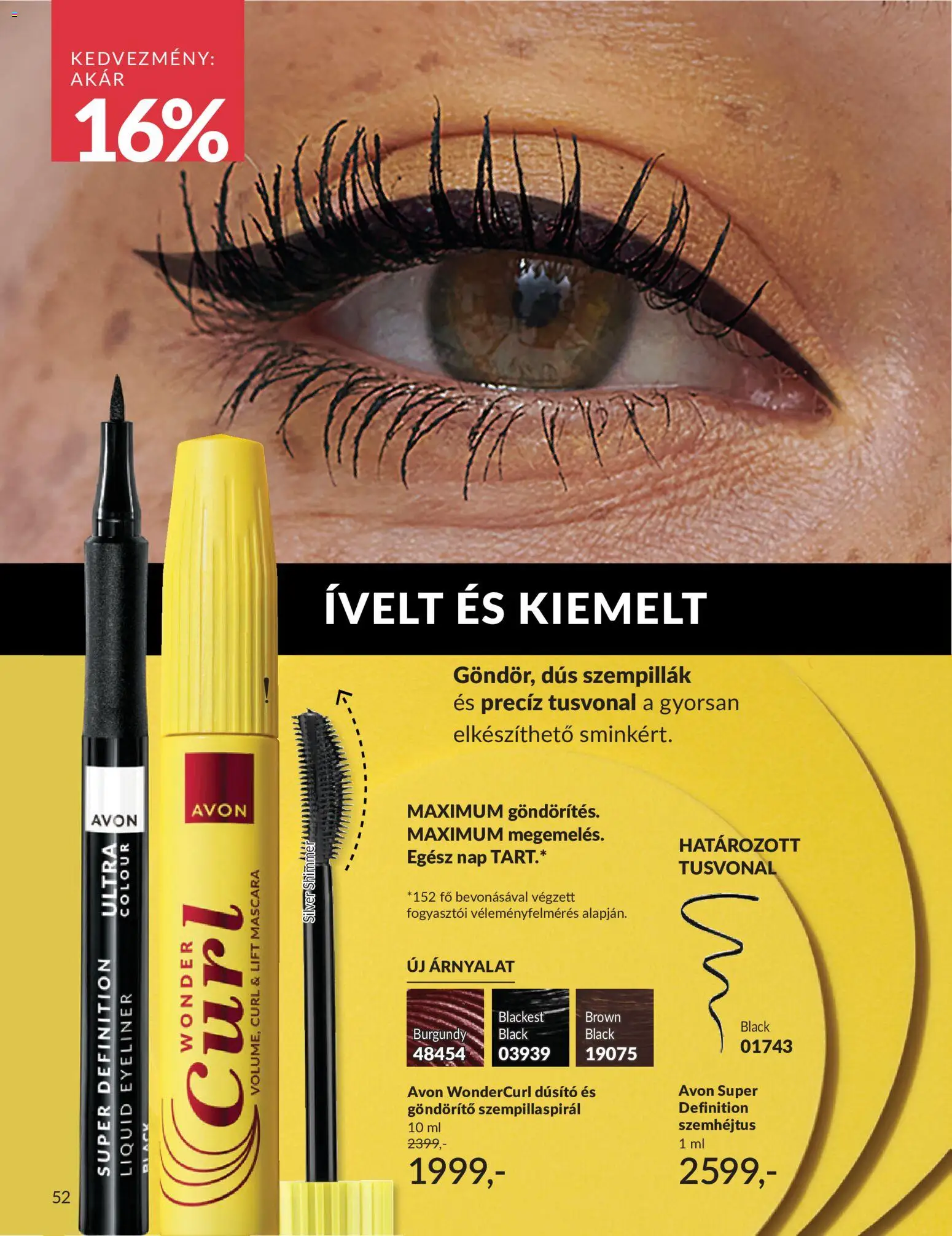 Avon akciós ujság - amely érvényes a következő dátumtól: 01.06.2026 | Oldal: 70 | Termékek: Szempillaspirál, Szemhéjtus