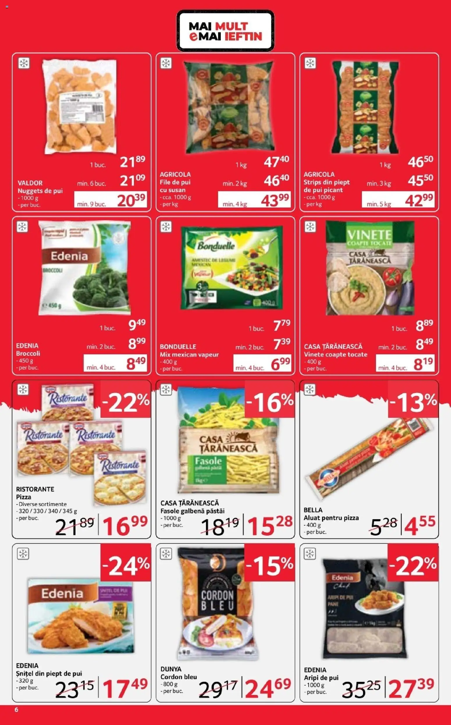 Noul catalog Selgros – valabil de la 17.04.2026 | Pagină: 6 | Produse: Hacıyatmaz Kedi Oyuncağı, Cordon bleu, Aluat, Pizza