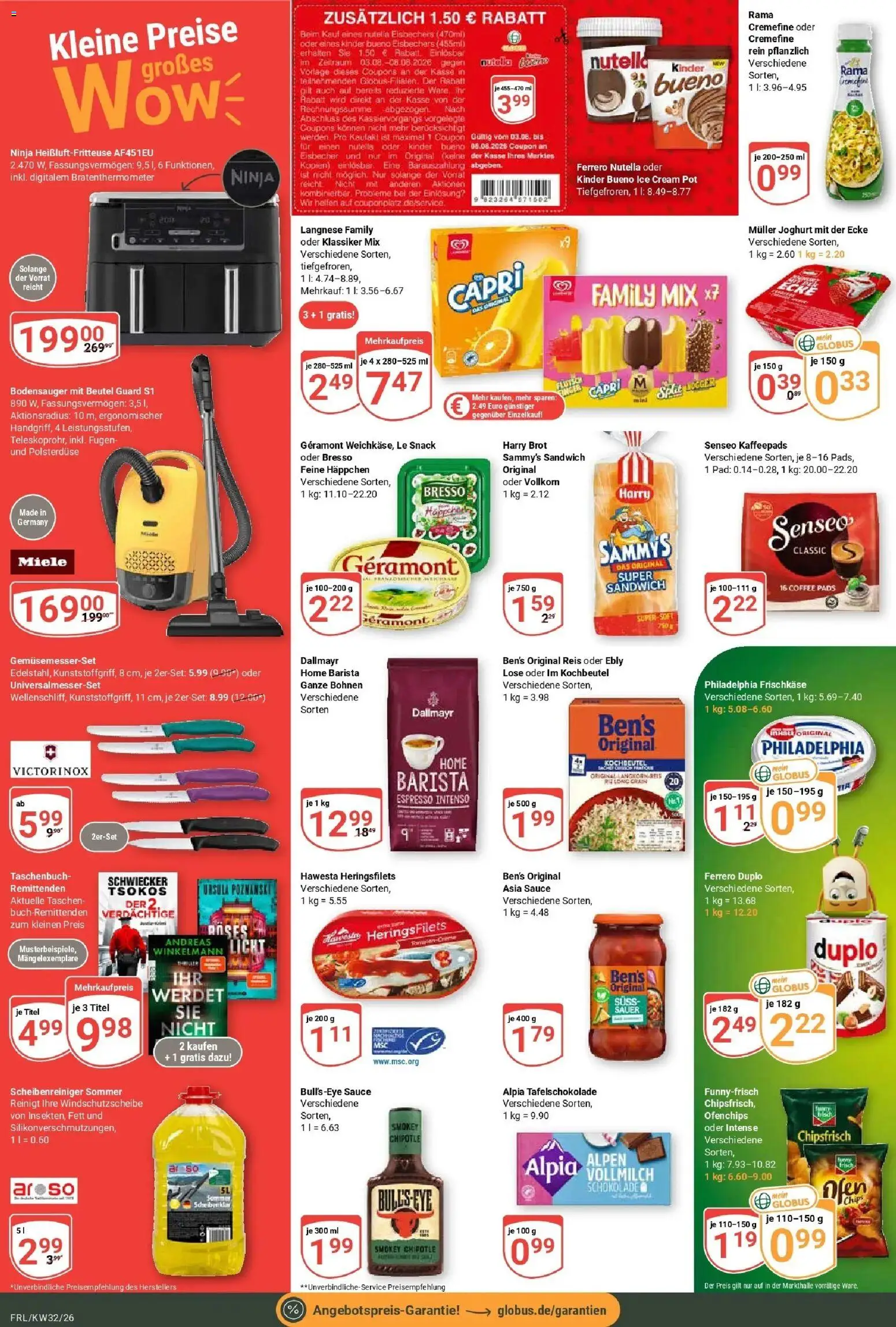 Globus Prospekt Freilassing (ab 03.08.2026) » Angebote online | Seite: 2 | Produkte: Joghurt, Dallmayr, Senseo kaffeepads, Reis