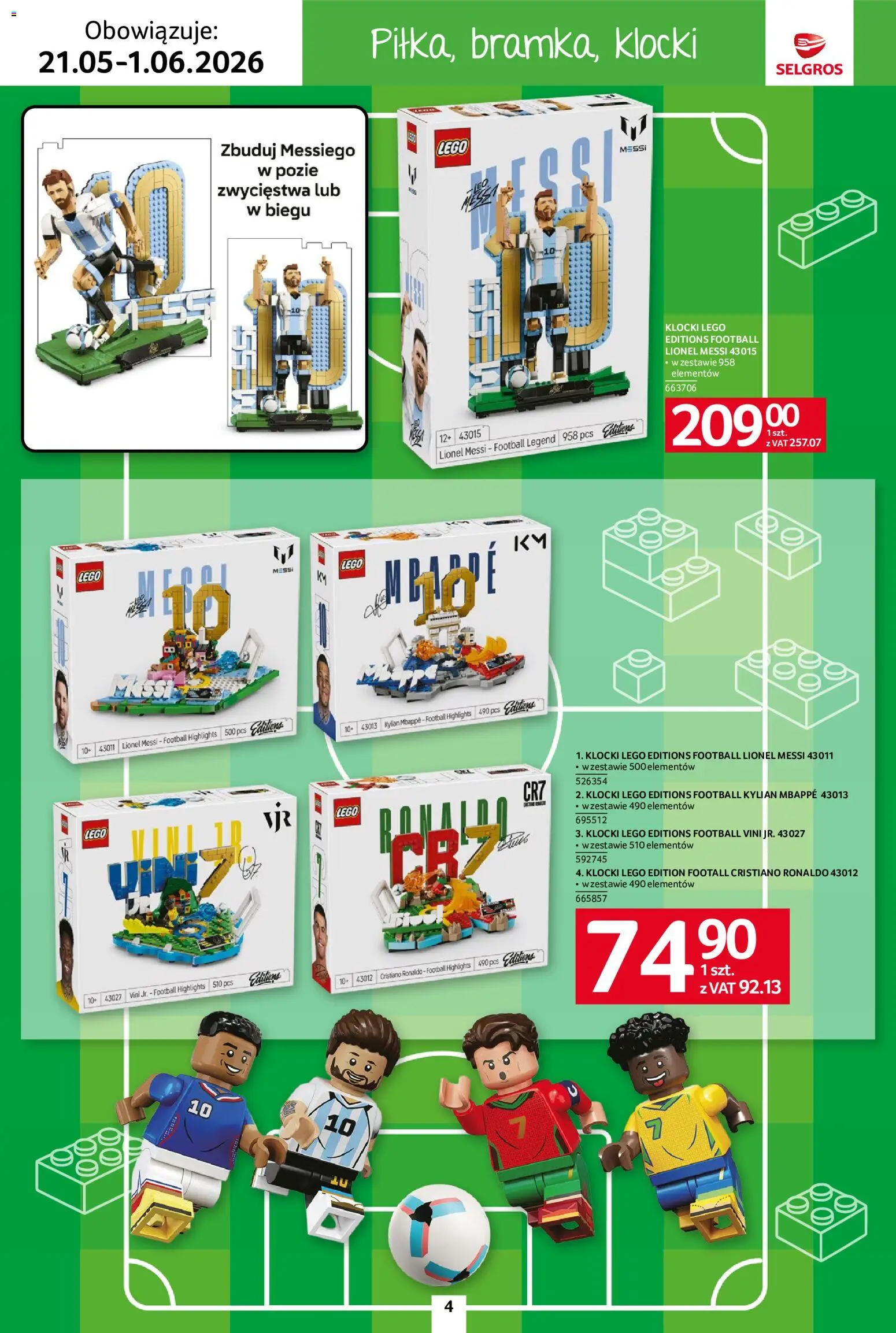Selgros cash&carry gazetka - Dzień Dziecka od 21.05.2026 | Strona: 4 | Produkty: Lego, Klocki Lego