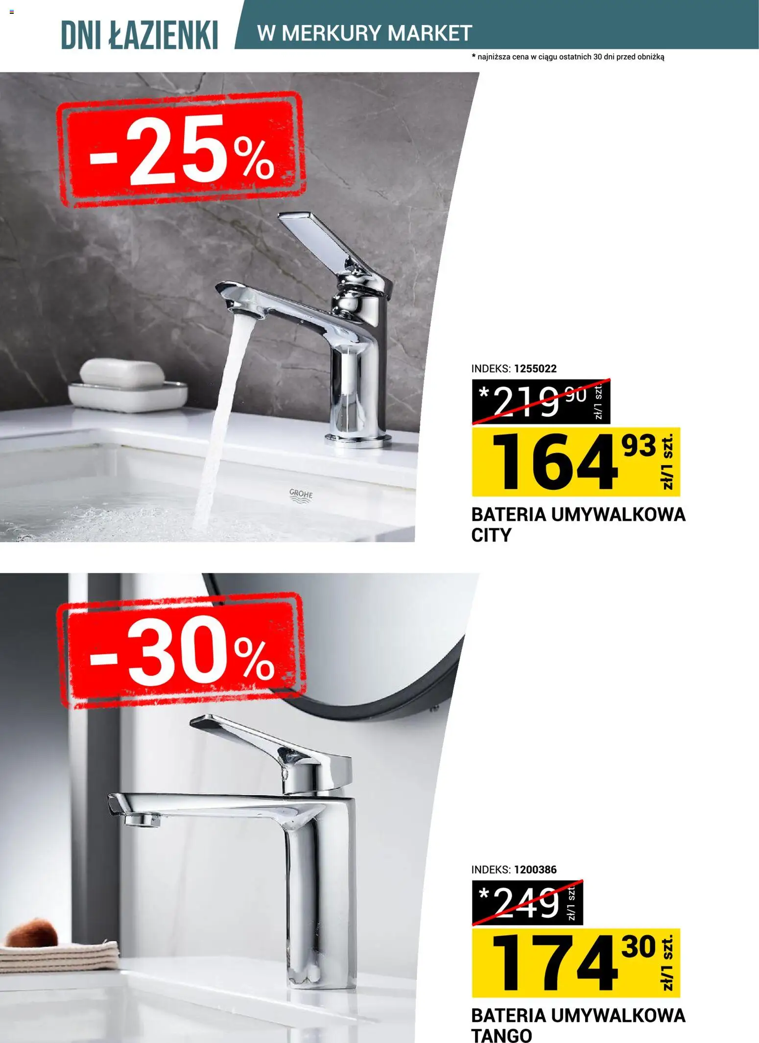 Merkury Market gazetka - Dni łazienki od 18.07.2026 | Strona: 19 | Produkty: Bateria