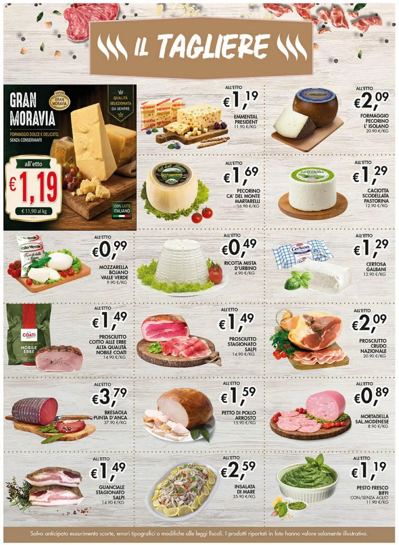 Volantino Coal del 16/07/2026 | Pagina: 5 | Prodotti: Petto di Pollo, Latte, Mortadella, Emmental