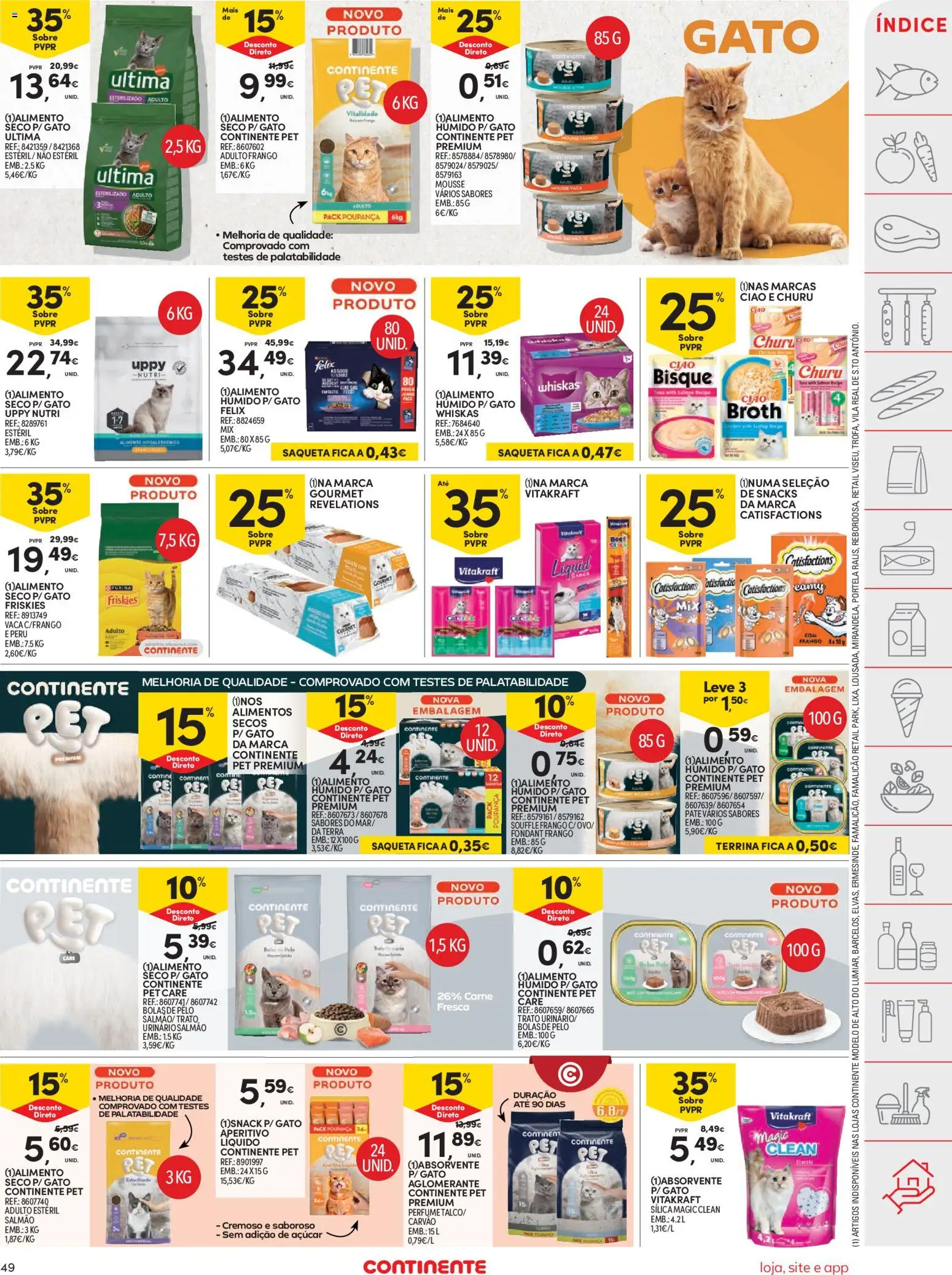 Continente folheto │ válido de 29/09/2026 | Página: 49 | Produtos: Frango, Peru, Salmão, Snacks