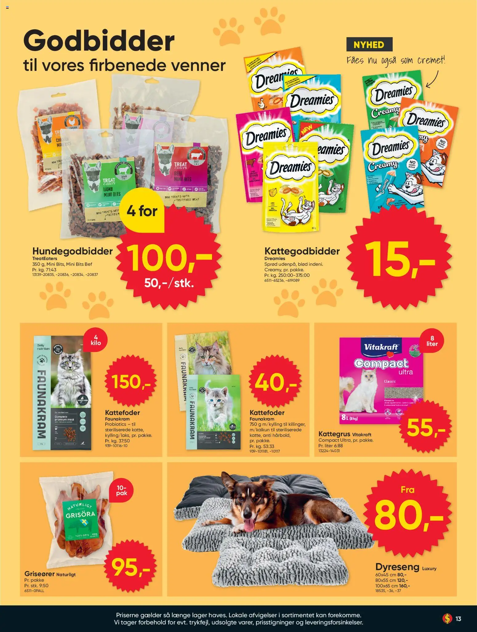 Bigdollar tilbudsavis – gyldig fra 25/09/2026 | Side: 13 | Produkter: Kattefoder, Søm