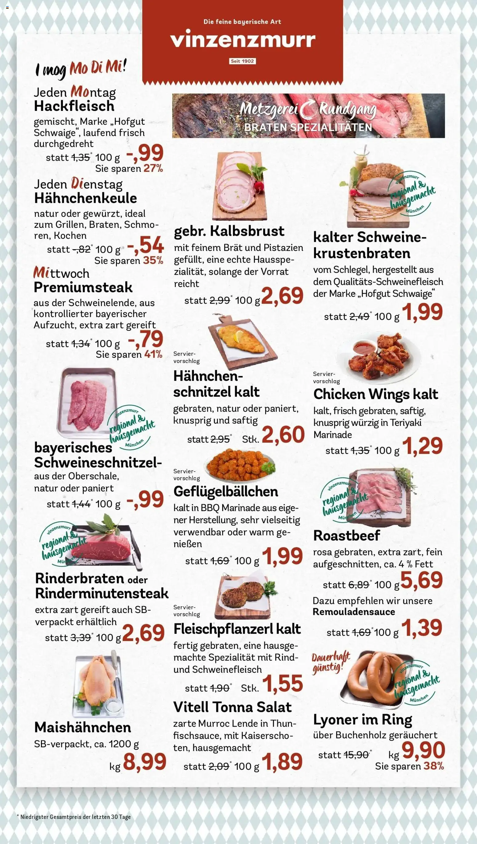 REWE Prospekt ab 14.09.2026 zum Blättern » Angebote | Seite: 6 | Produkte: Hahnchen, Krustenbraten, Schnitzel, Salat